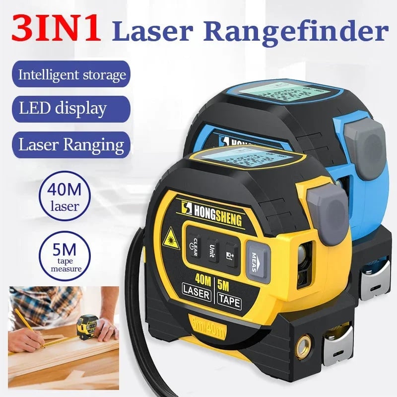 Made in Germany Well Buramiy®🎉Measurin Sight 3-In-1 Infrared Laser Tape Measuring (Imperial & Metric)