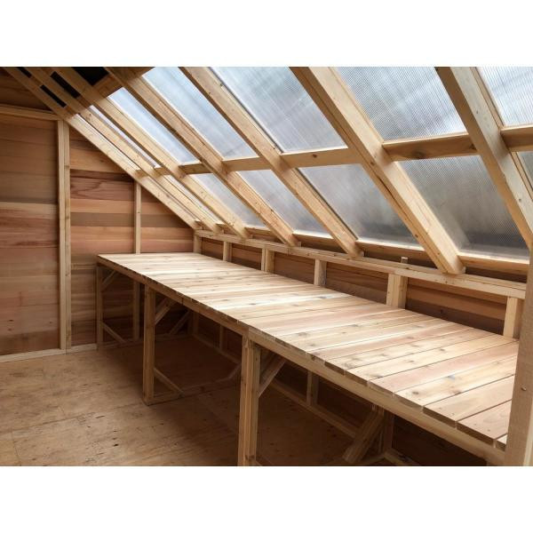 Sunhouse 8 ft. x 8 ft. Western Red Cedar Garden Shed