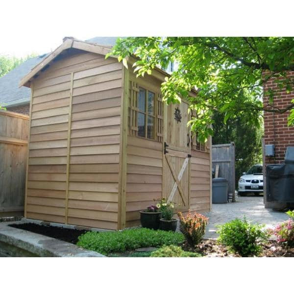 Cabana 9 ft. x 6 ft. Western Red Cedar Garden Shed