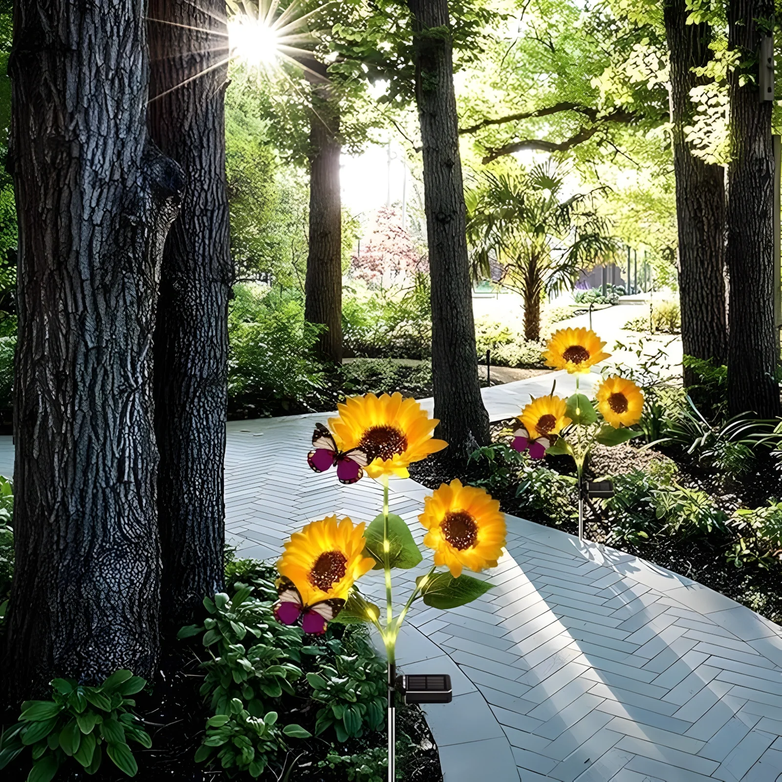 4Pack – Solar Sunflower LED Lights