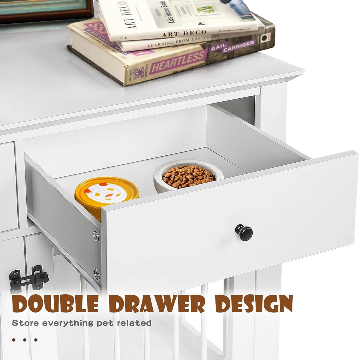 Dog Crate Furniture With Drawers