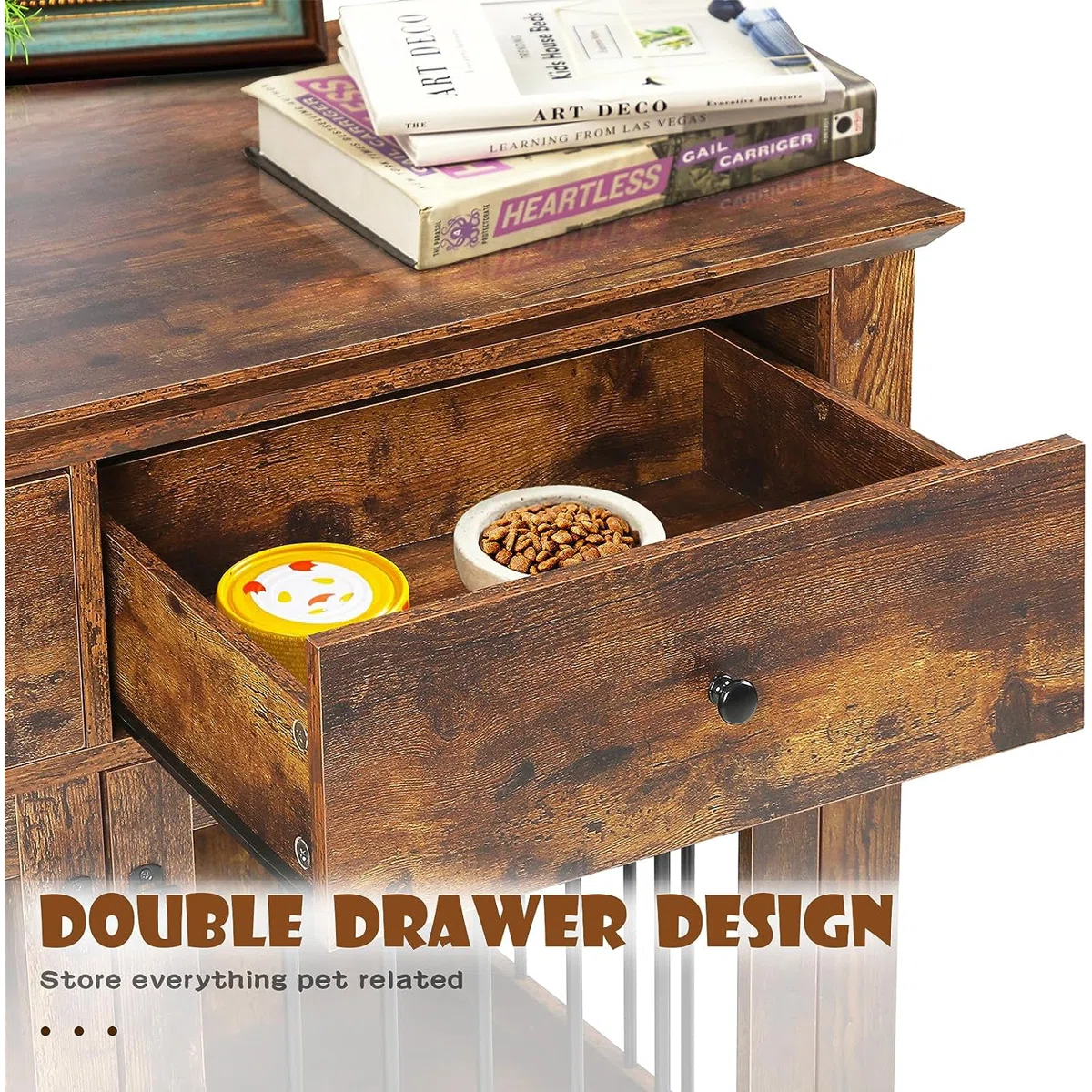 Dog Crate Furniture With Drawers