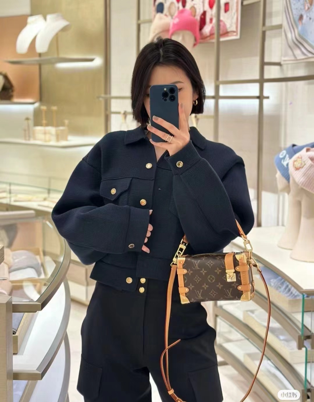 Louis Vuitton side trunk handbag