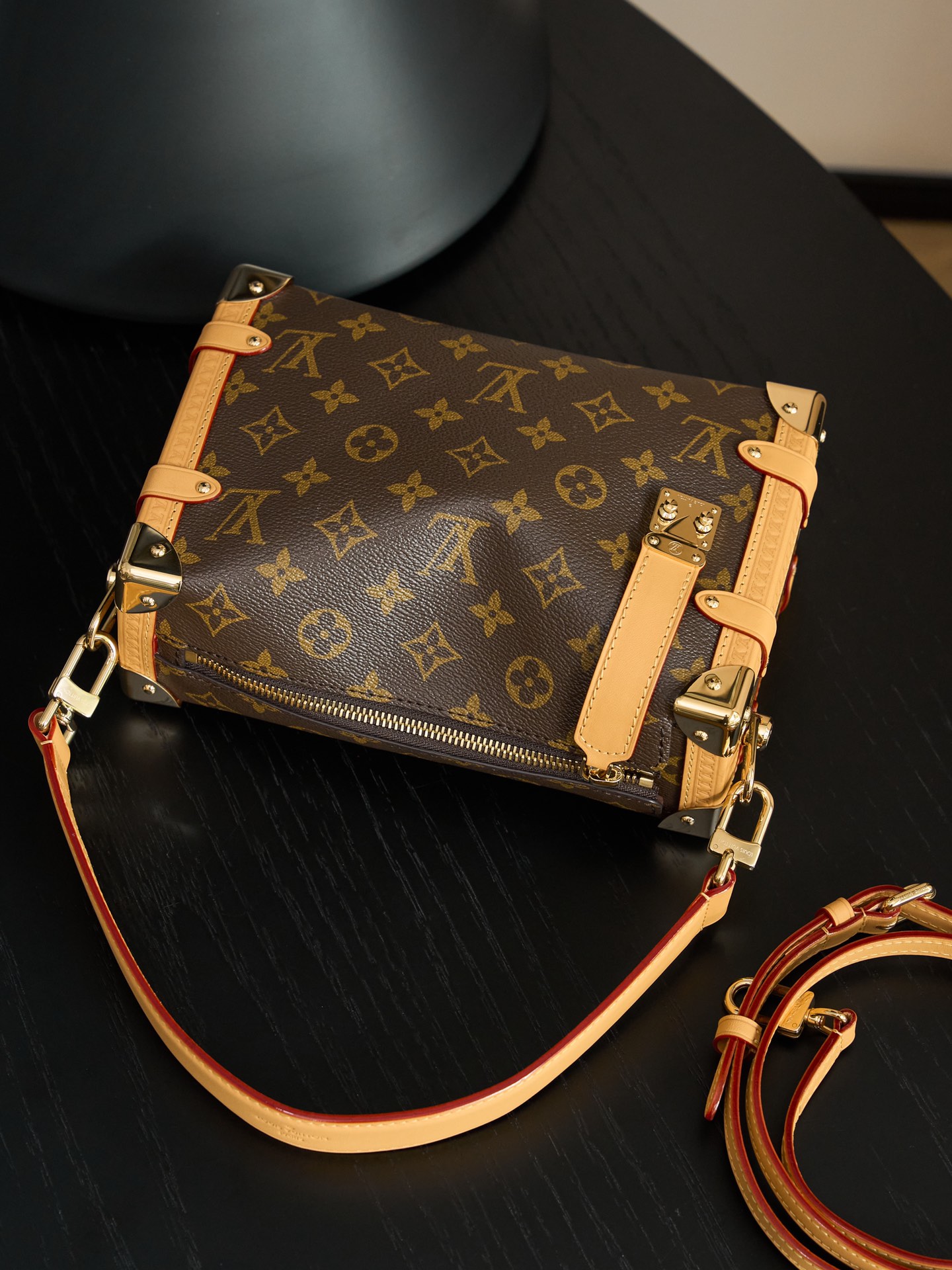 Louis Vuitton side trunk handbag