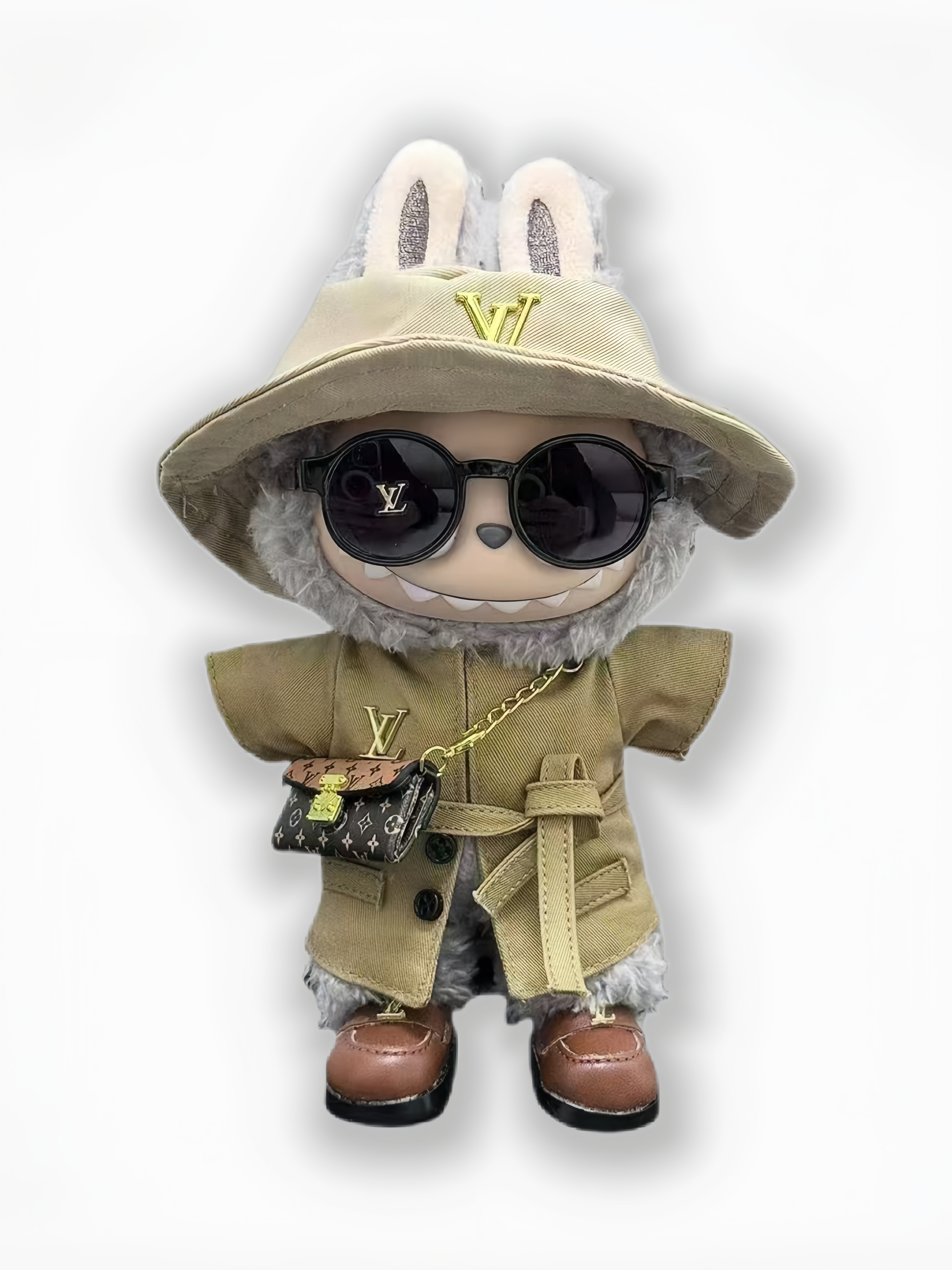 LABUBU Clothes LV British Overcoat