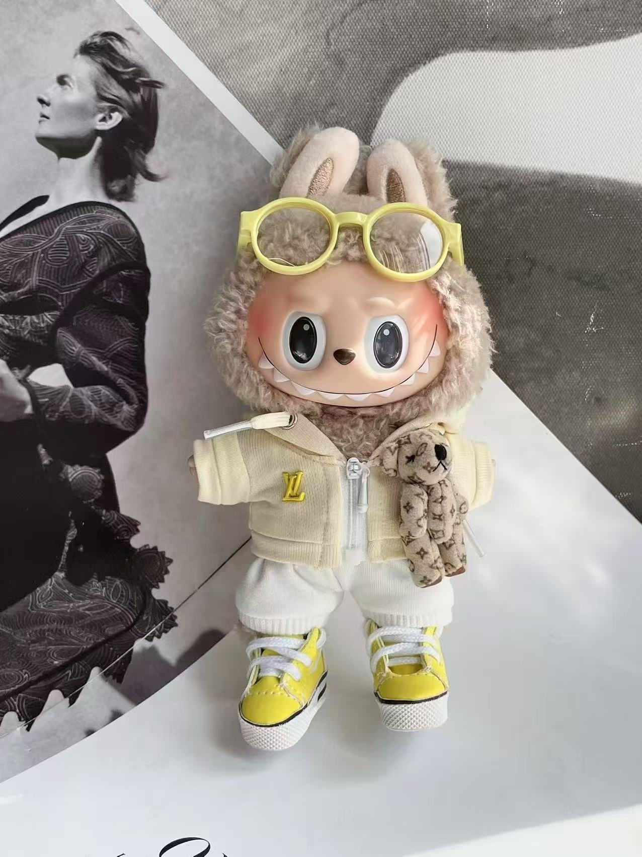 LABUBU Clothes LV Teddy Scholar
