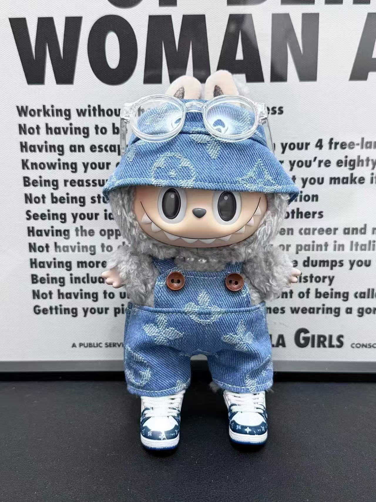 LABUBU Clothes LV Blue Denimland