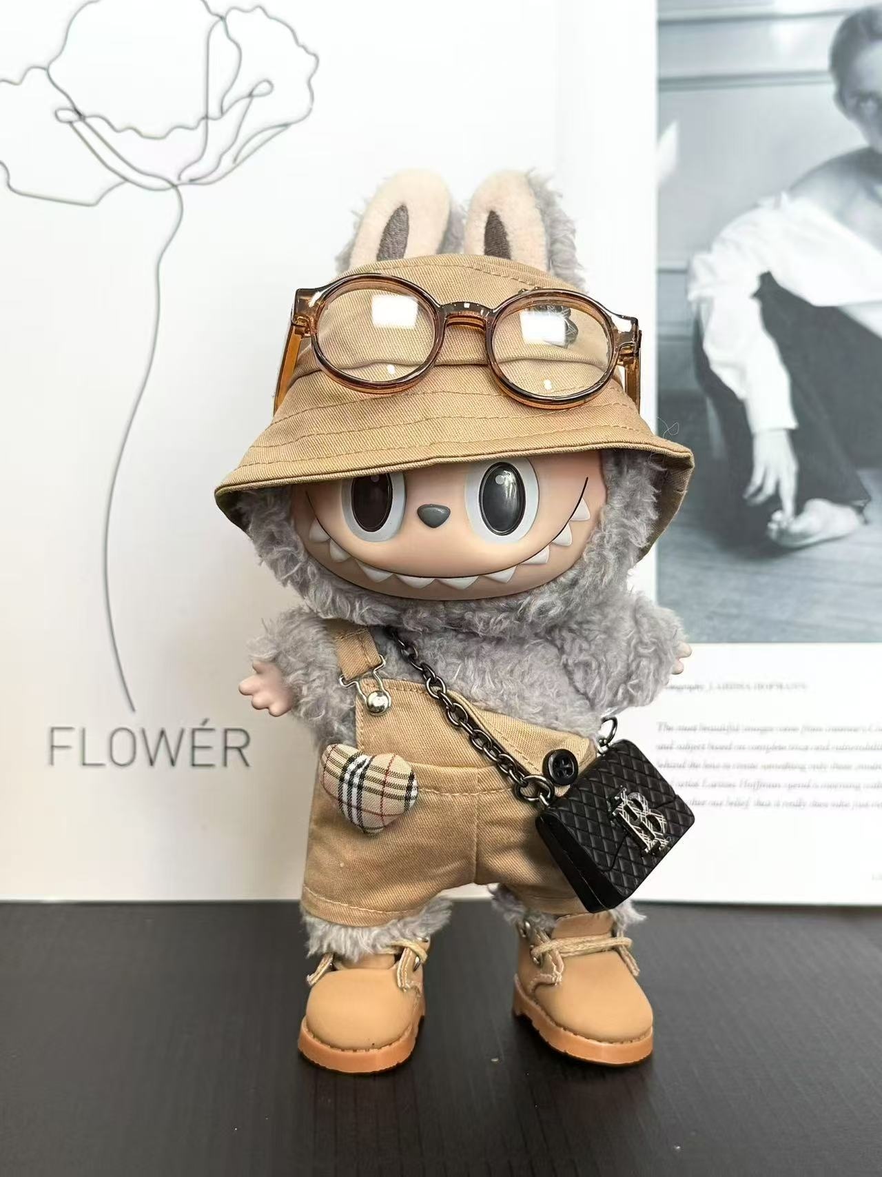 LABUBU Clothes Burberry Classic Overalls