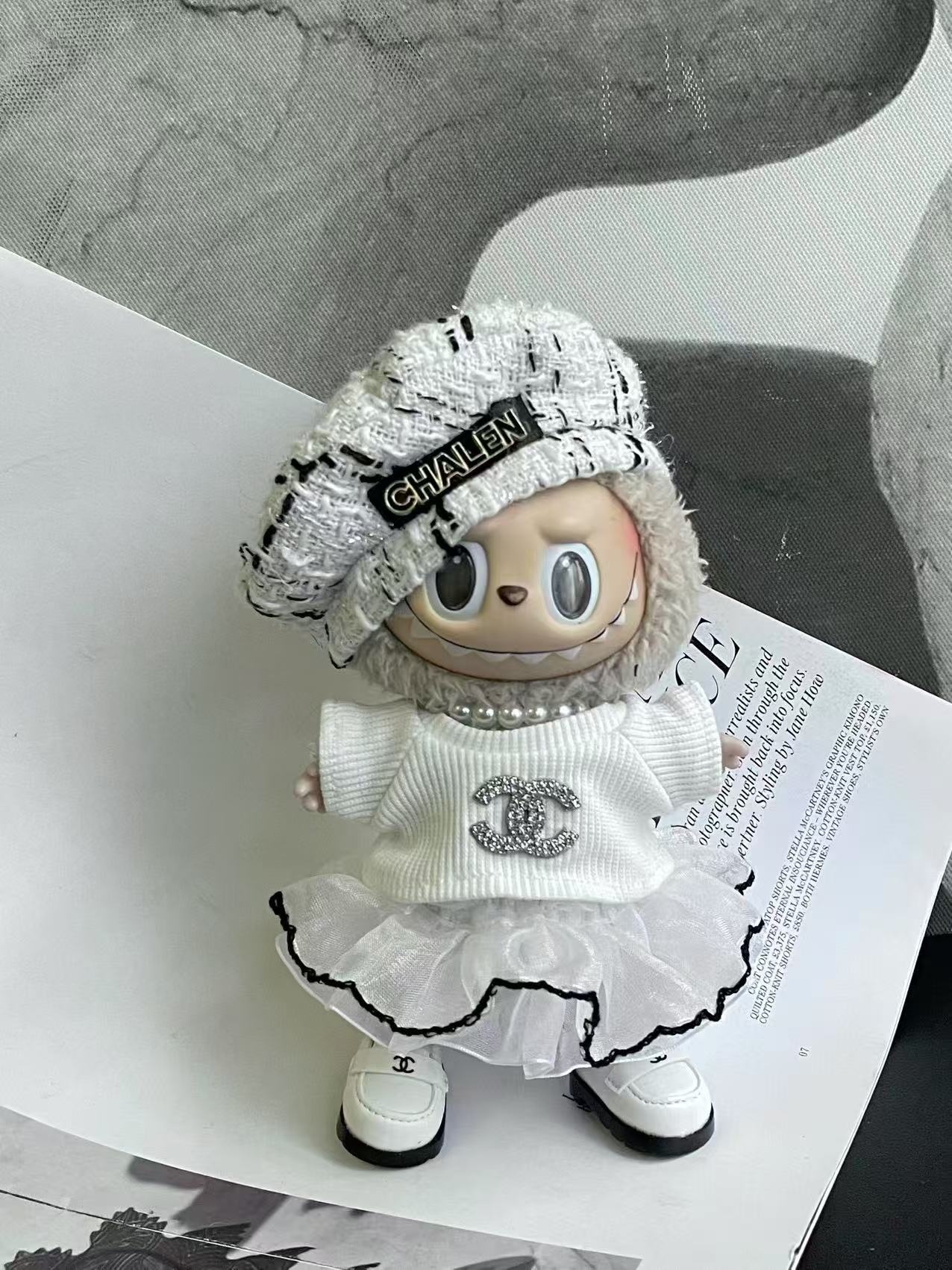 LABUBU Clothes Chanel Elegant Princess Set