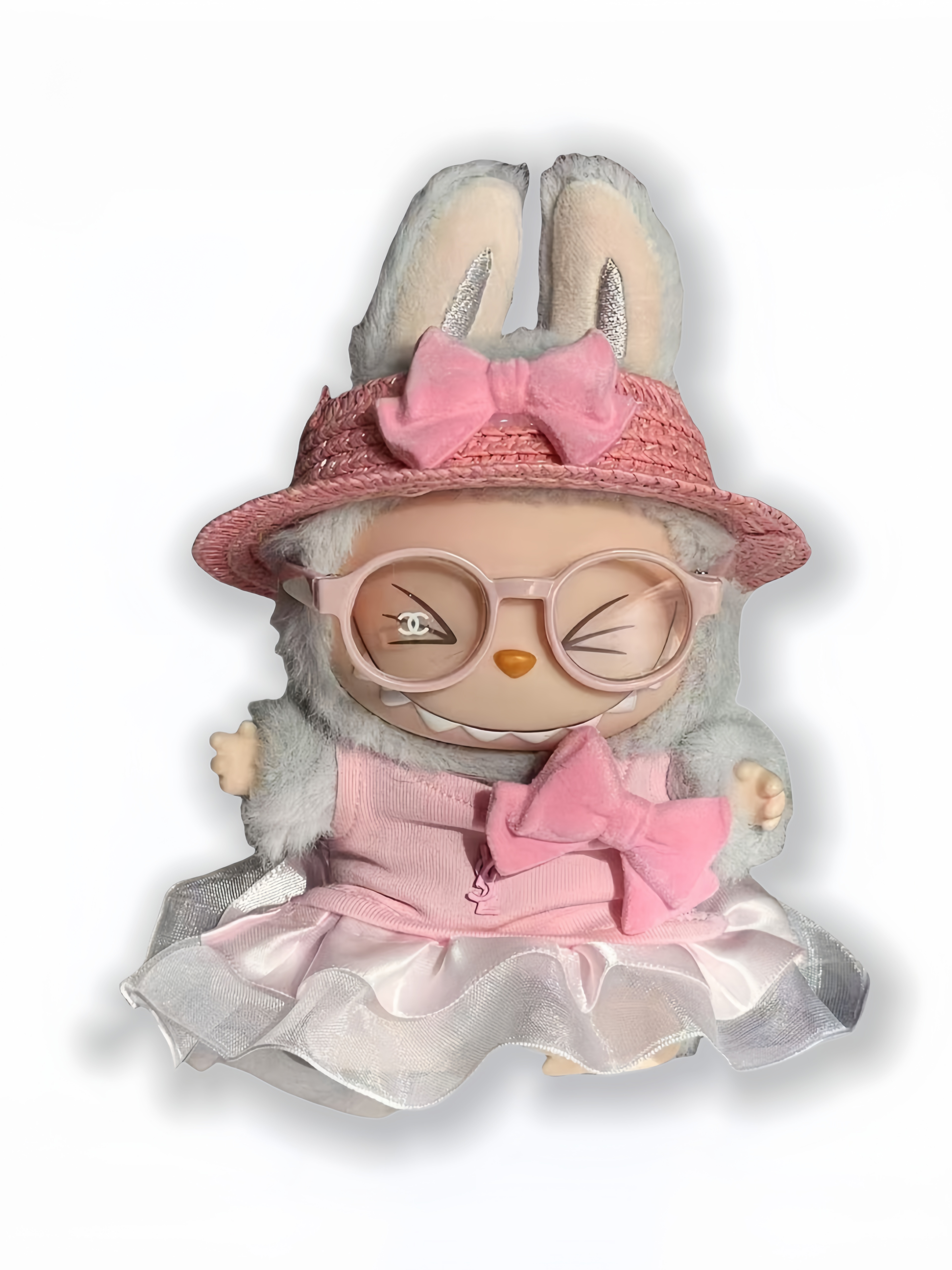 LABUBU Clothes Pink Sweetheart Set