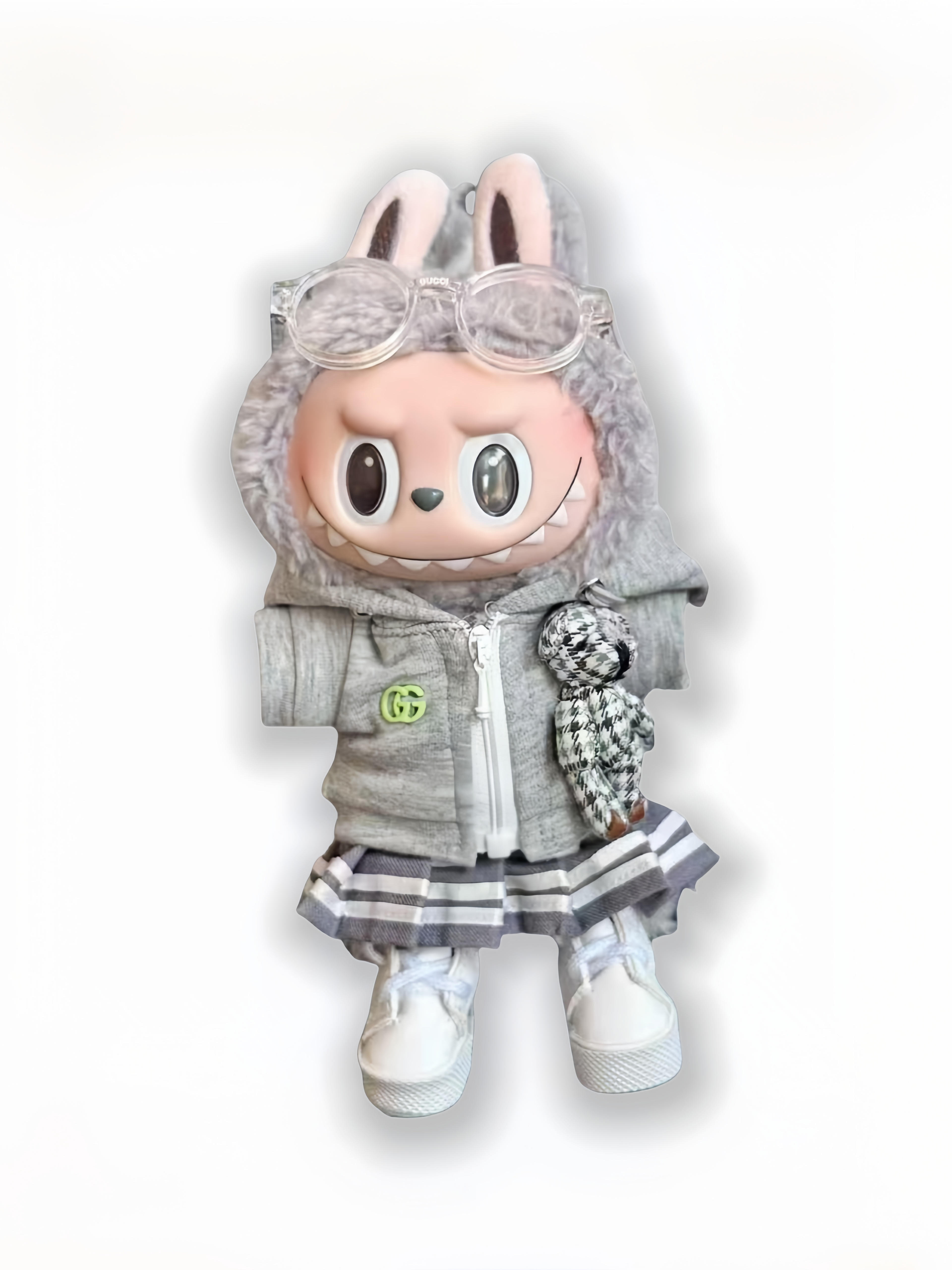 LABUBU Clothes Chanel Teddy Bear Skirt