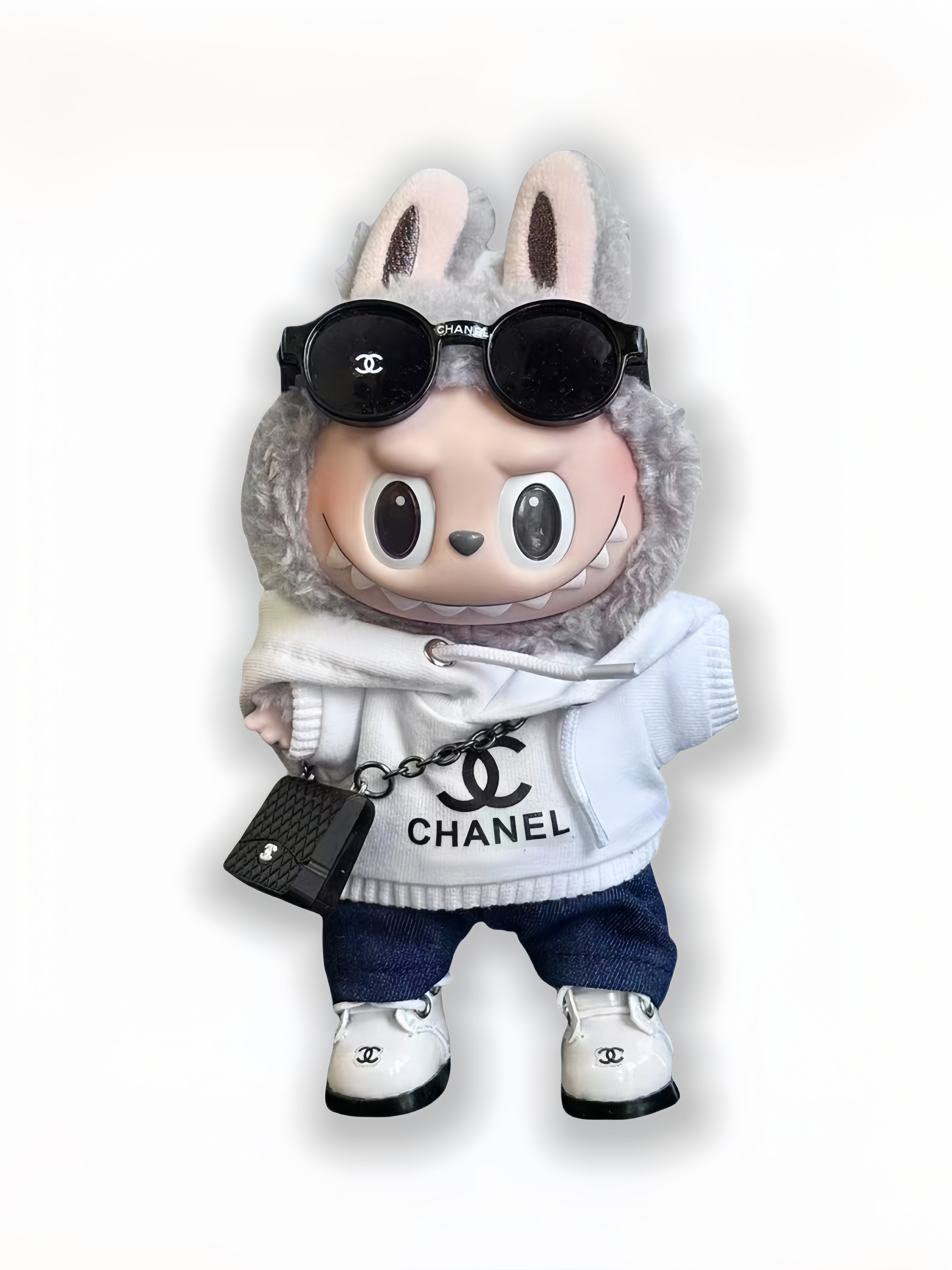 LABUBU Clothes Chanel Hoodie Jeans Outfit