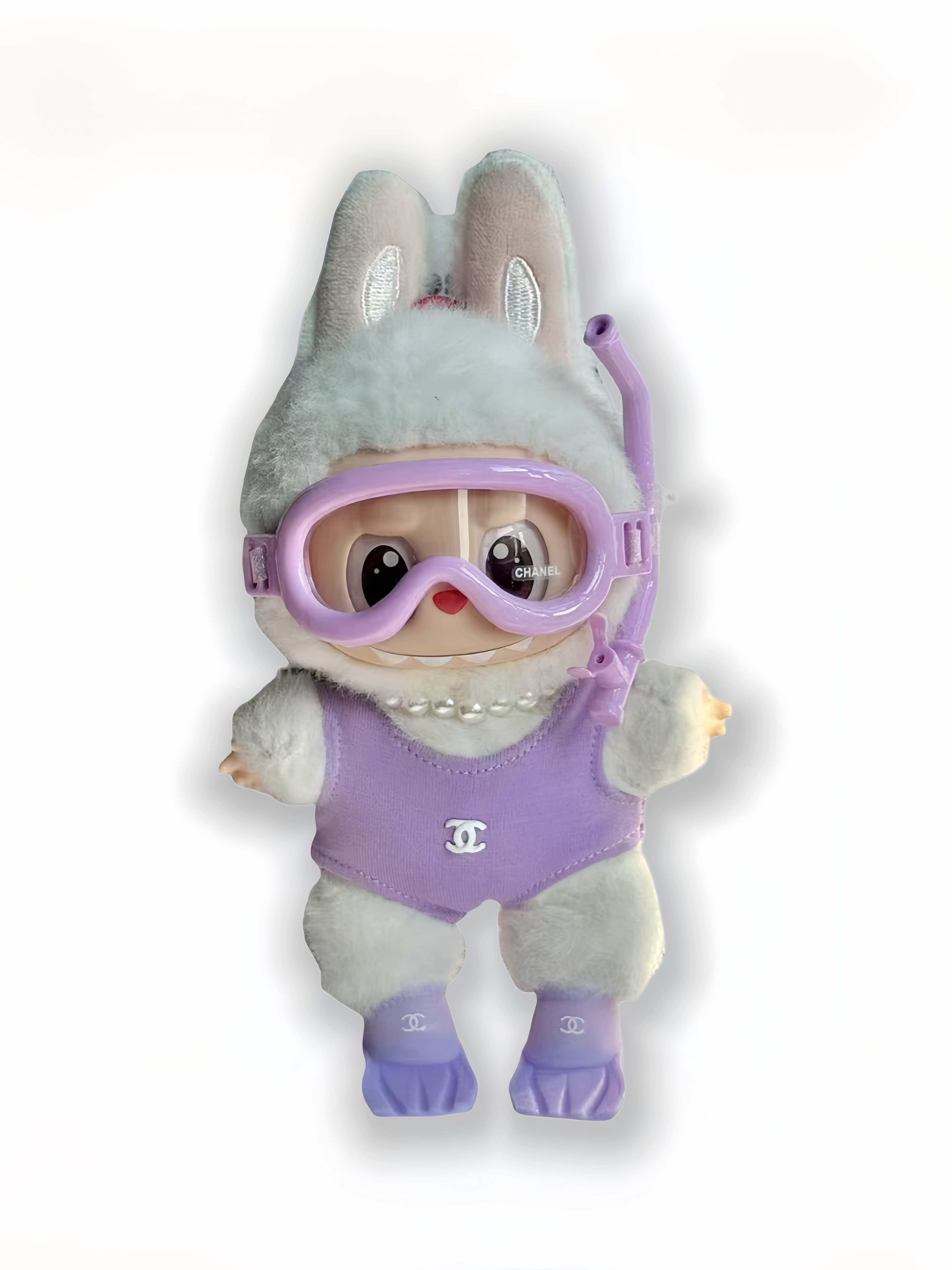 LABUBU Clothes Chanel Chic Lavender Diving Outfit