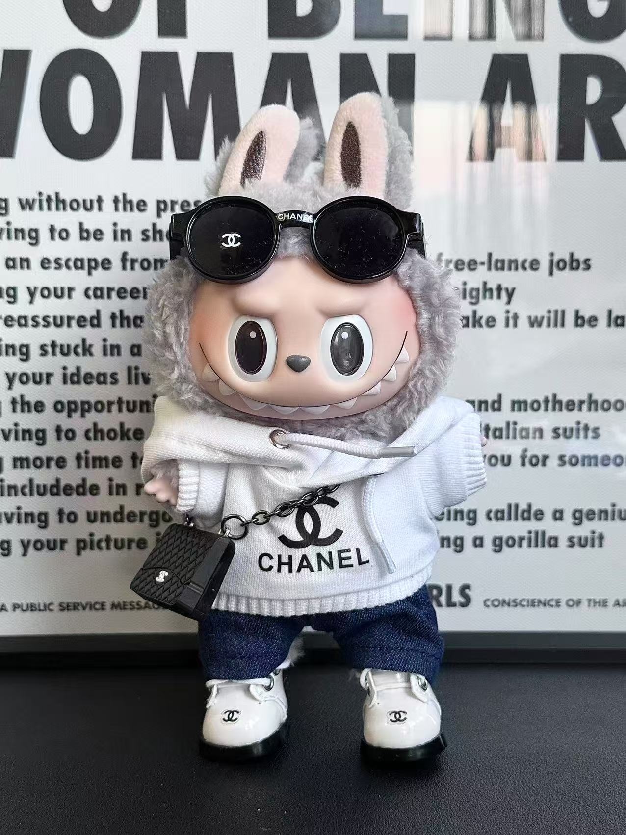 LABUBU Clothes Chanel Hoodie Jeans Outfit