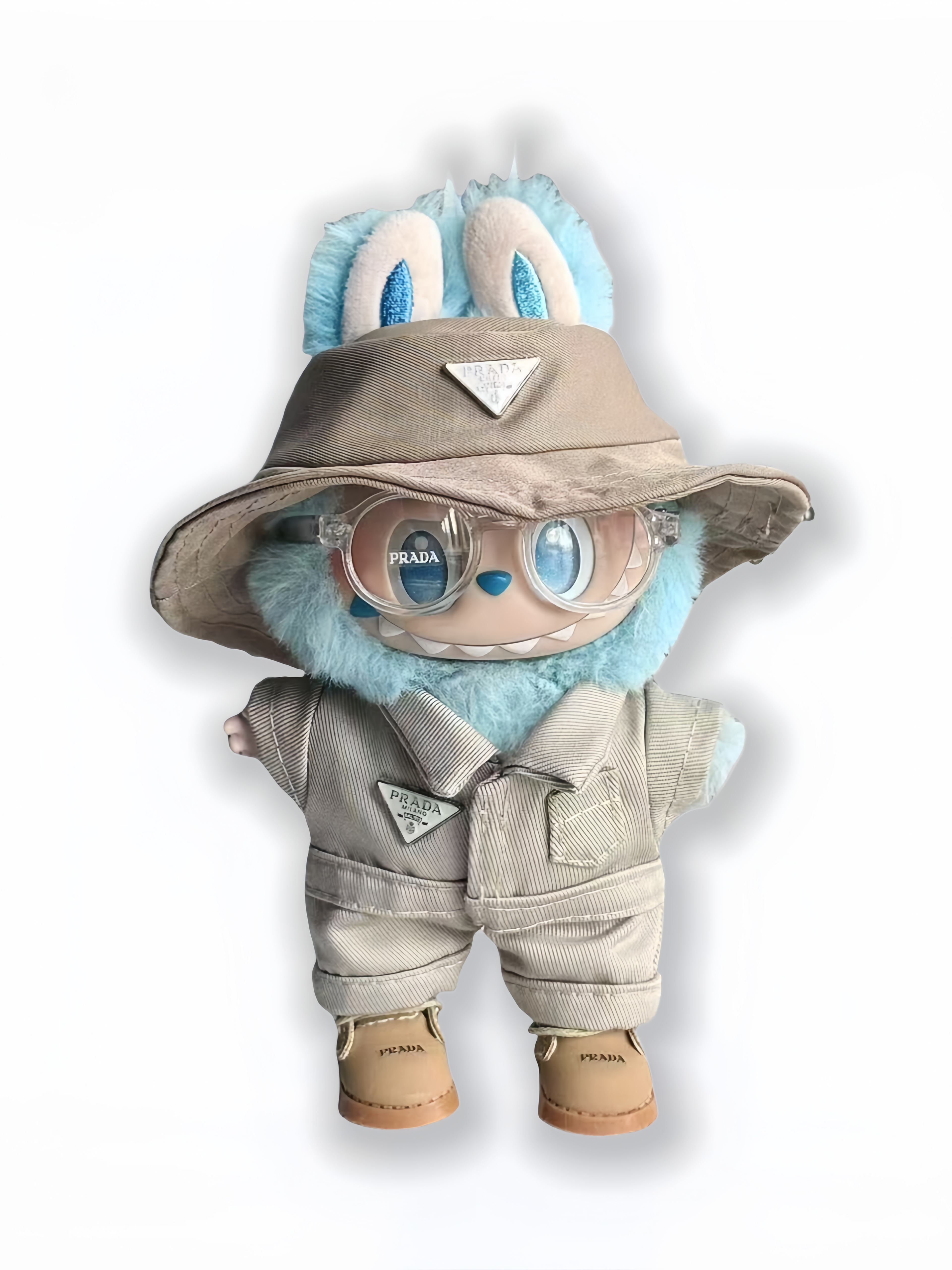 LABUBU Clothes Prada Beige Utility Set