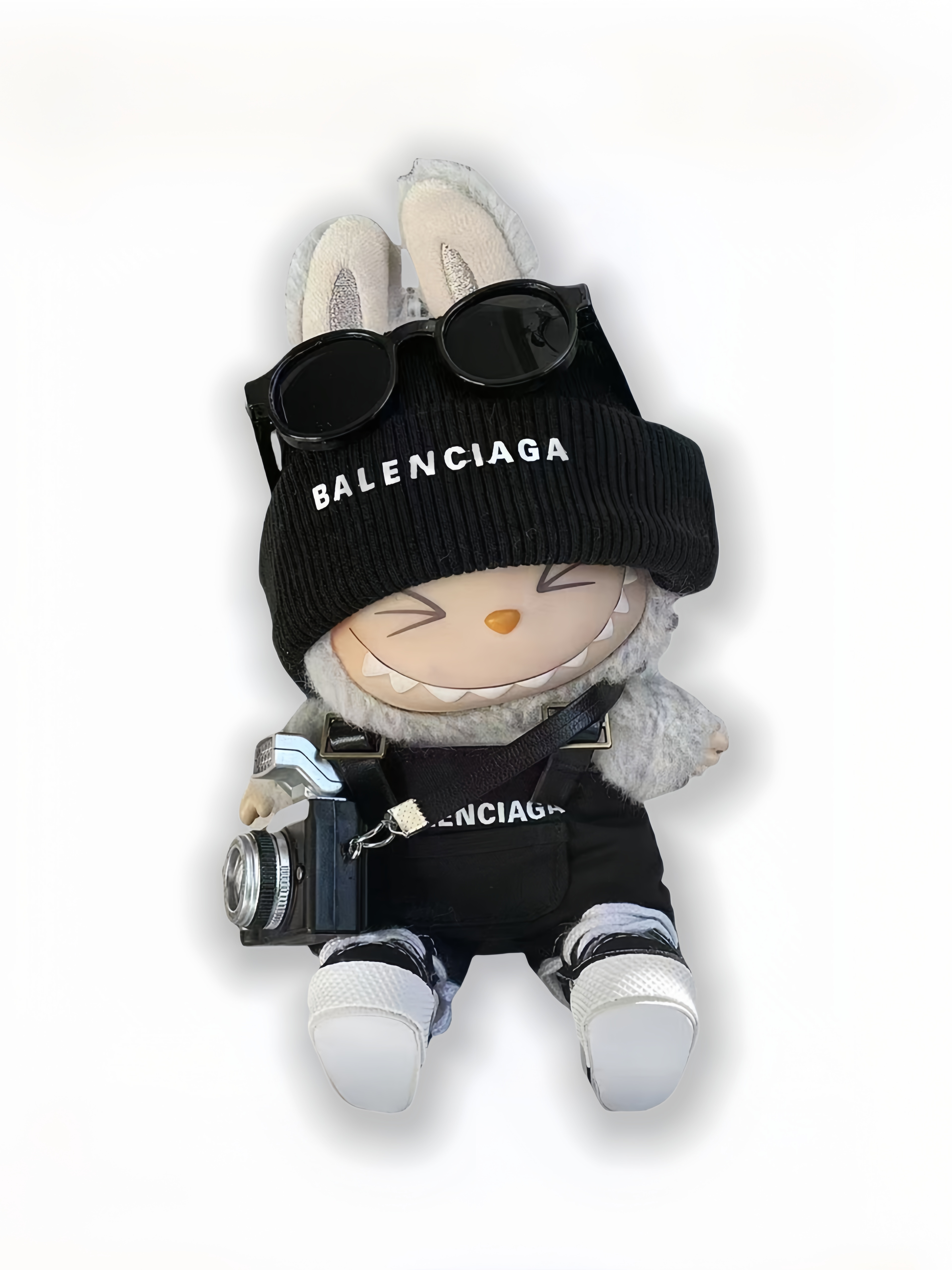 LABUBU Clothes Balenciaga Stylish All - black Ensemble