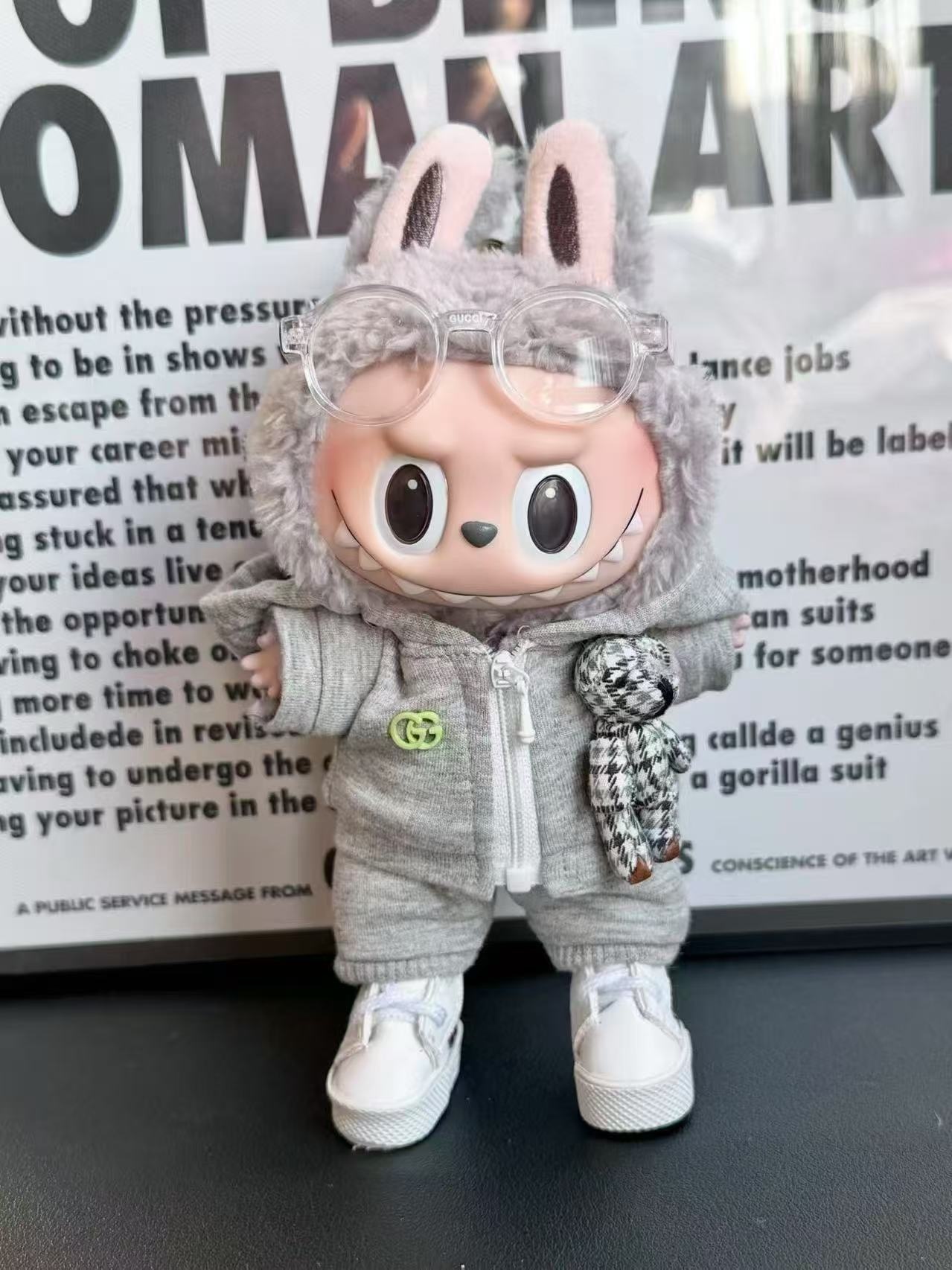 LABUBU Clothes Chanel Teddy Bear Suit
