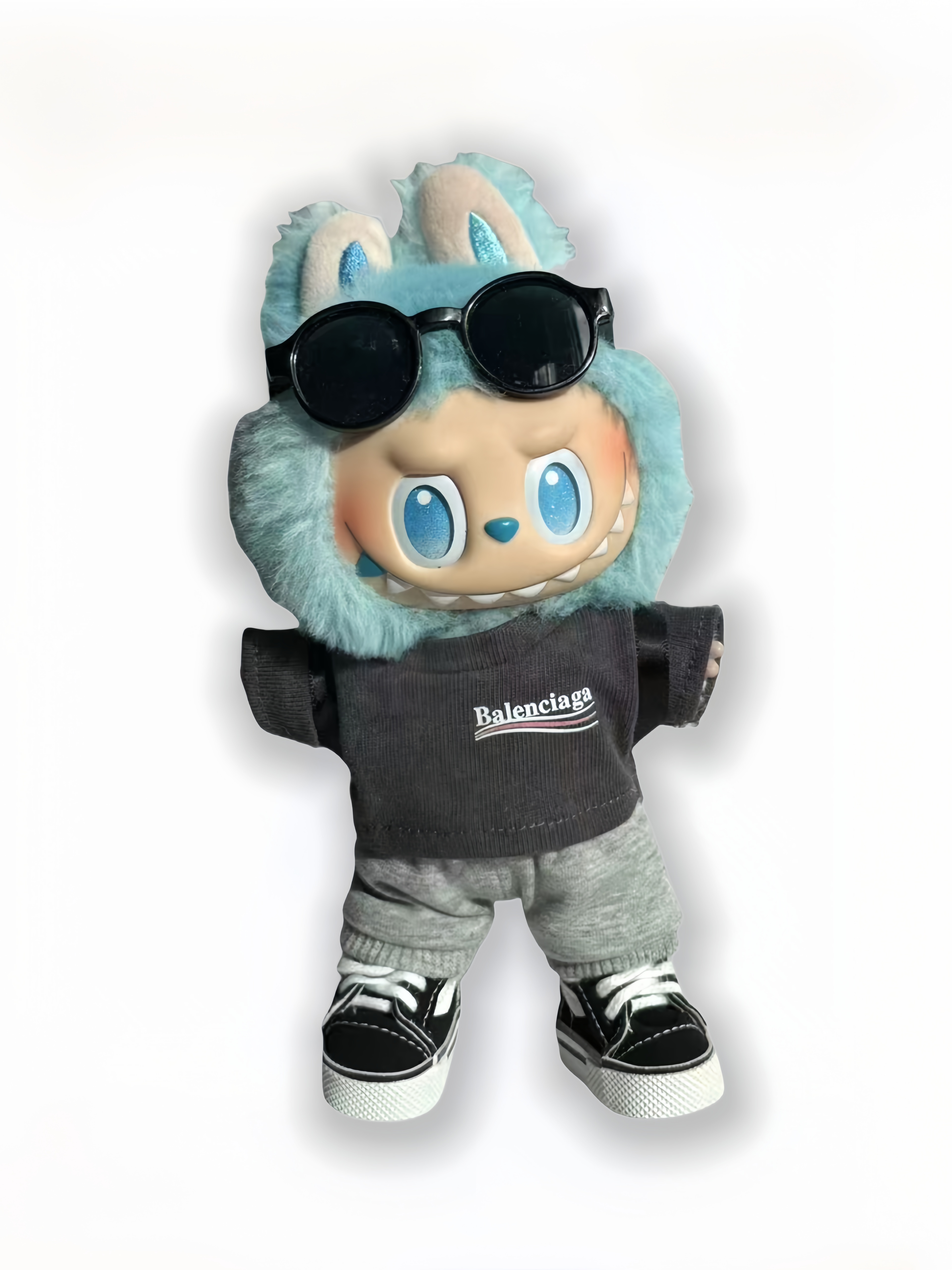 LABUBU Clothes Balenciaga Cool Grey Ensemble