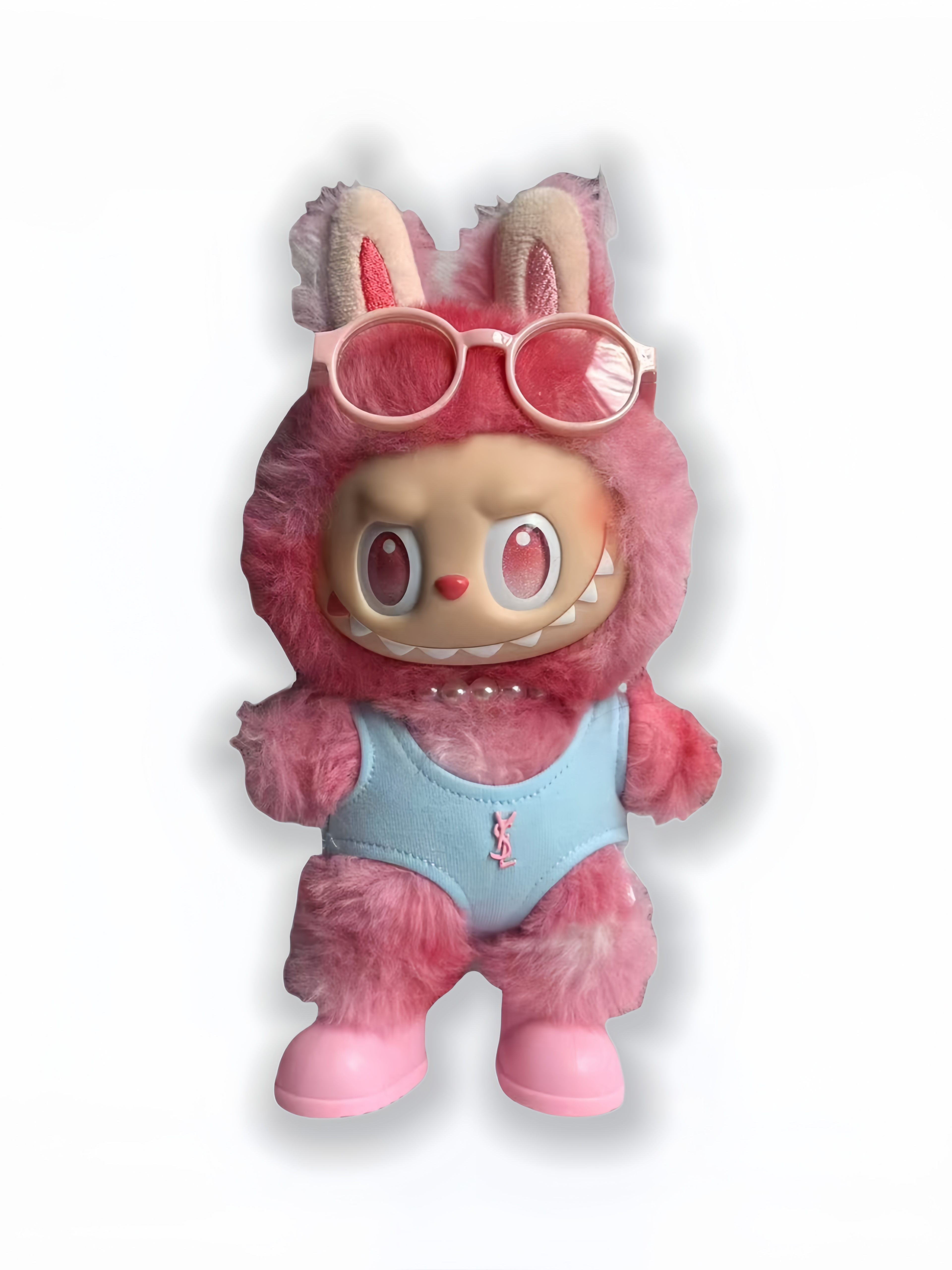 LABUBU Clothes YSL Sweet Pink Outfit
