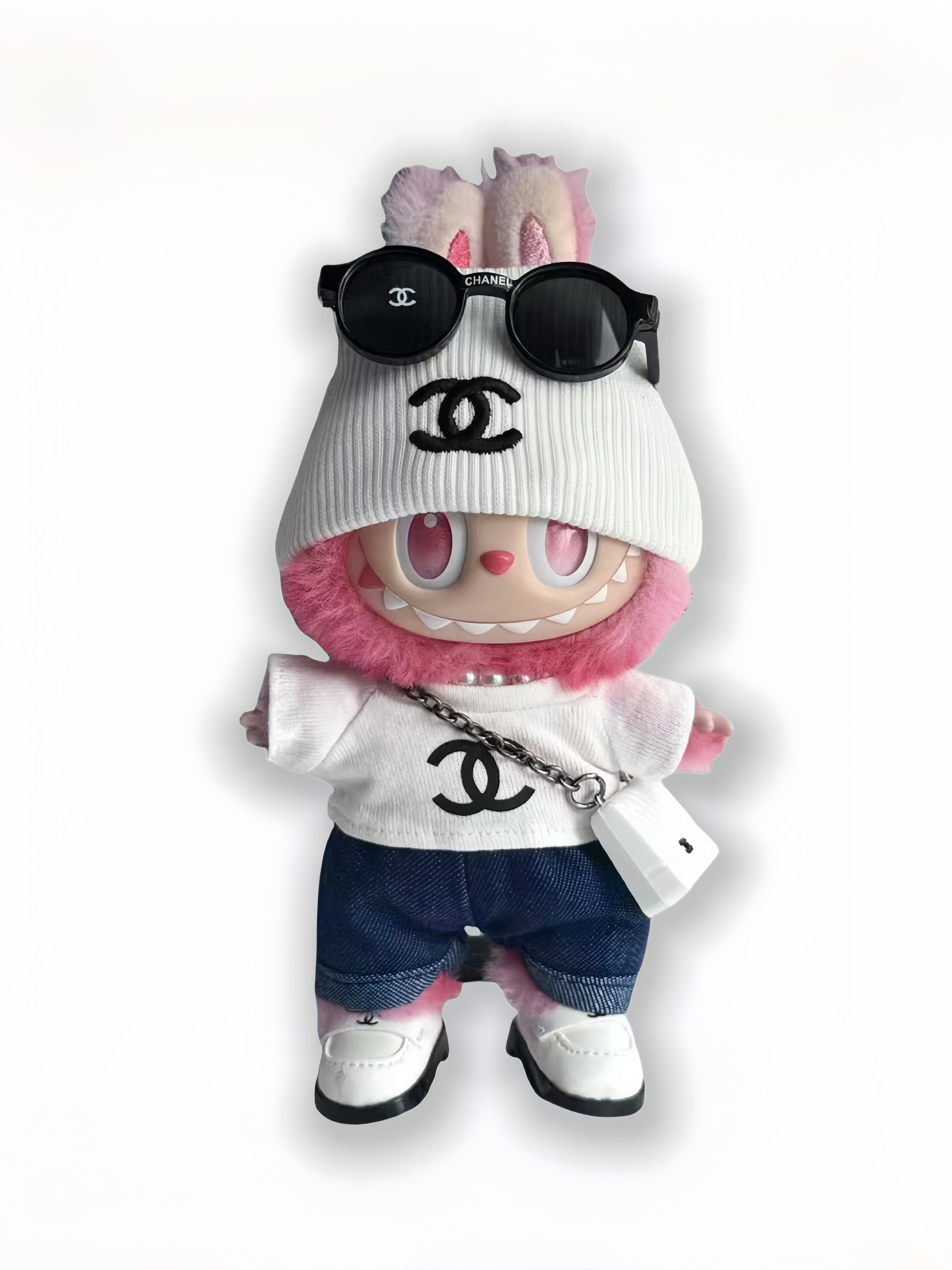 复制LABUBU Clothes Chanel White Trendy Style