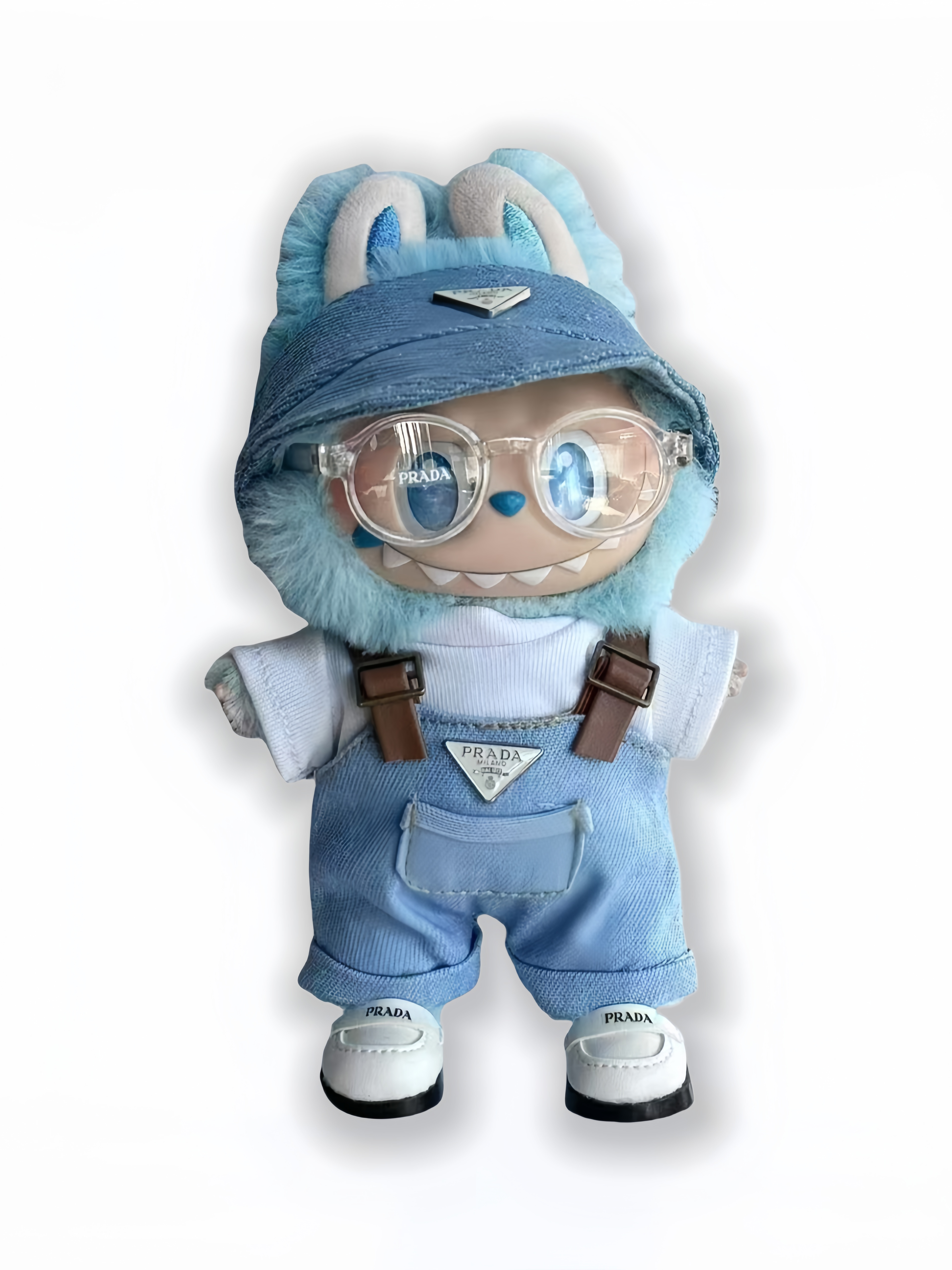 LABUBU Clothes Prada Denim & Pastel Set