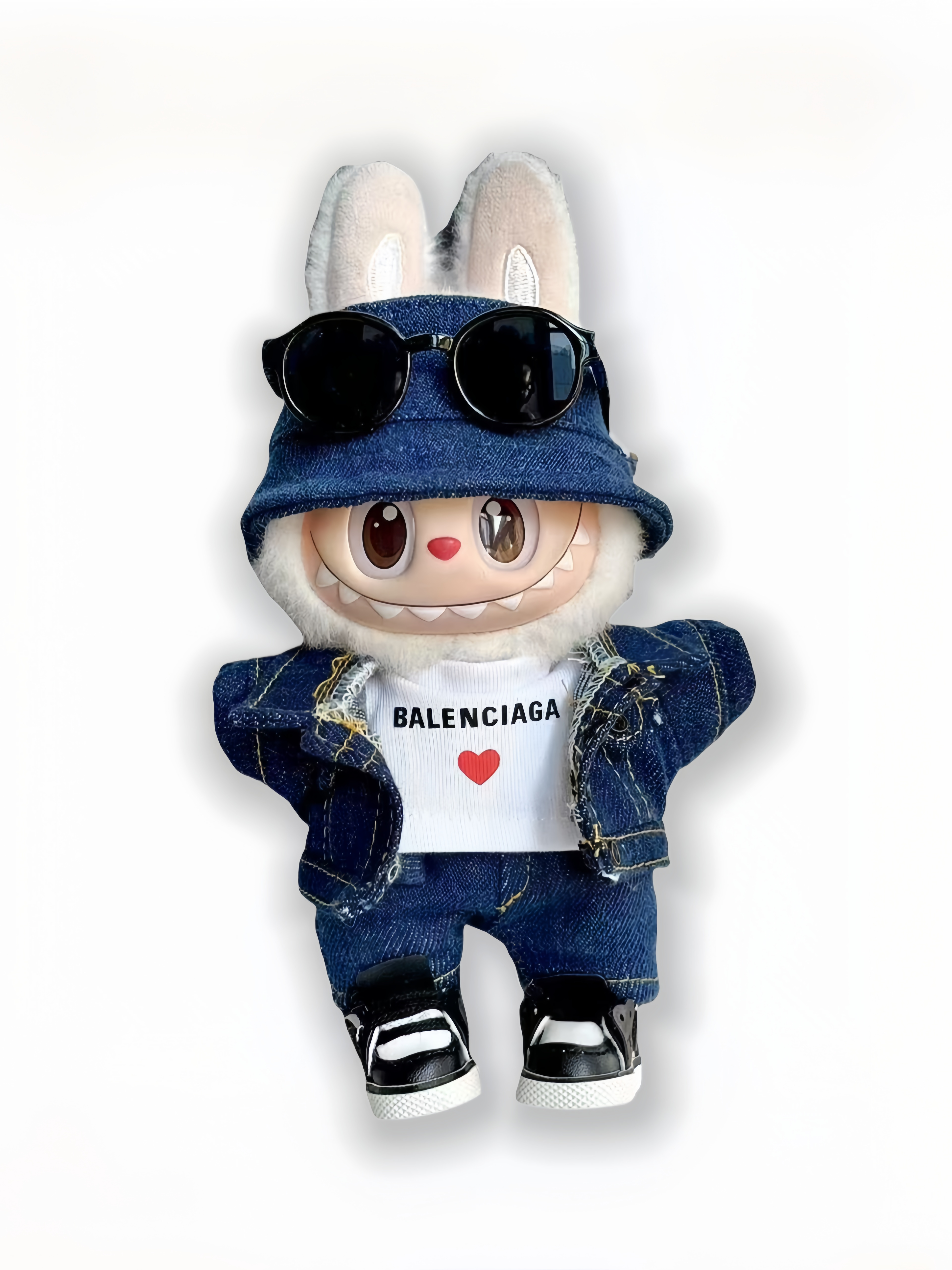 LABUBU Clothes Balenciaga Chic Denim Outfit