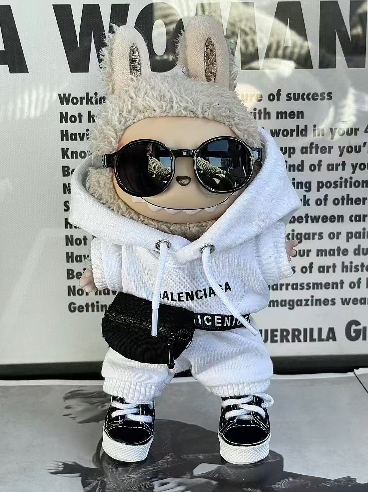 LABUBU Clothes Balenciaga White Cool Casual Outfit