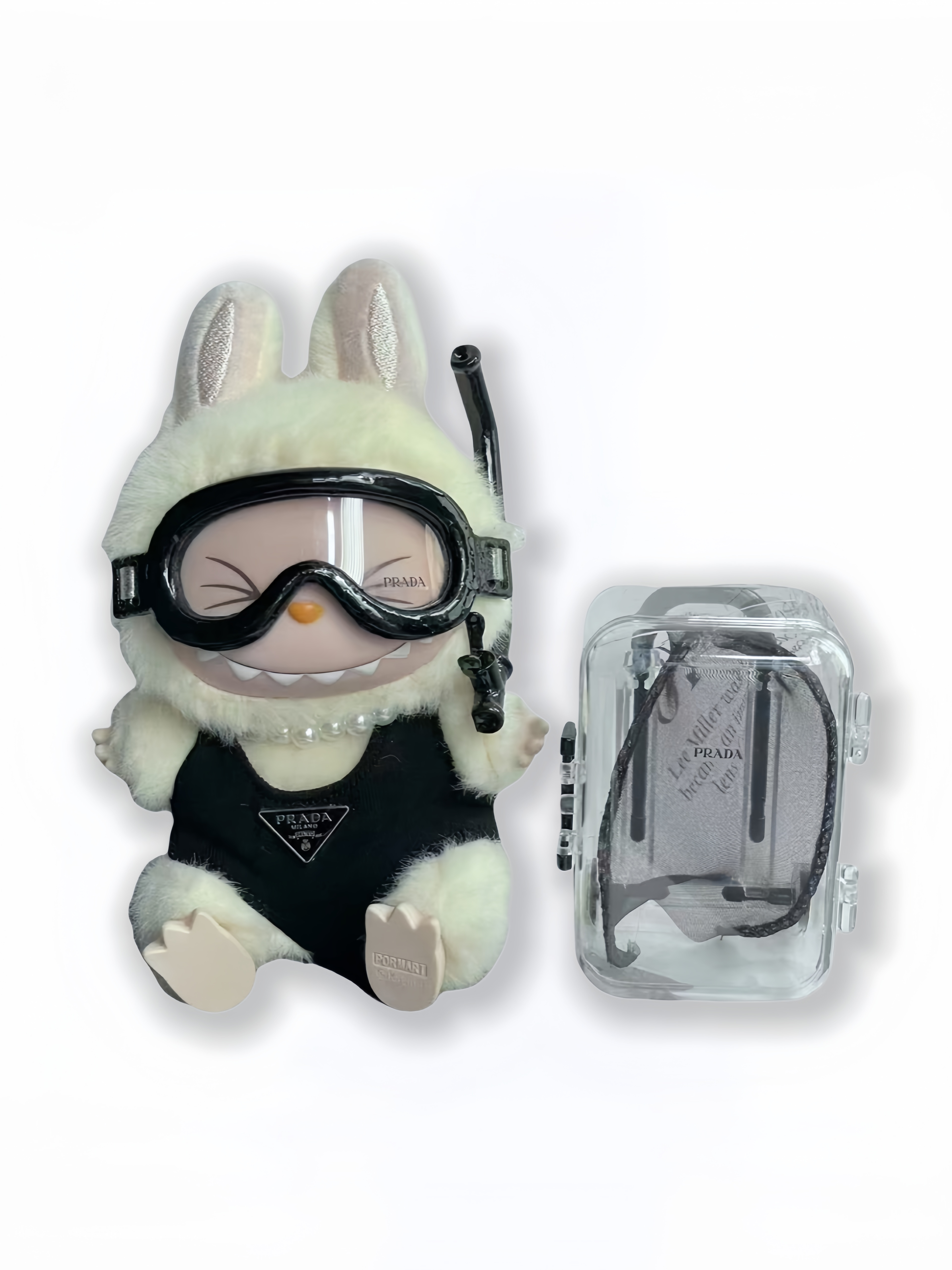 LABUBU Clothes Prada Black Diving Style Ensemble