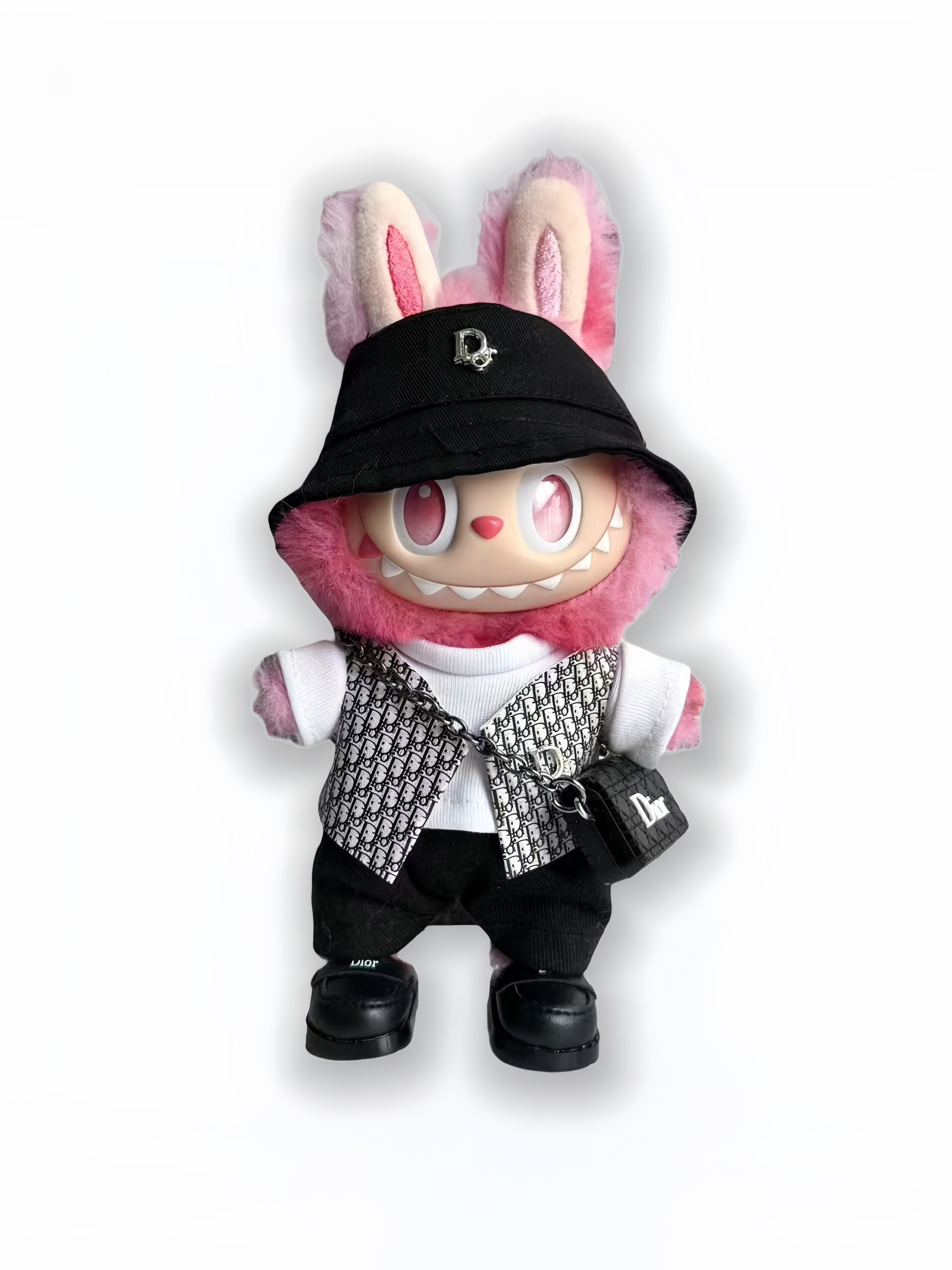 LABUBU Clothes Dior Chic Monogram Vest Ensemble