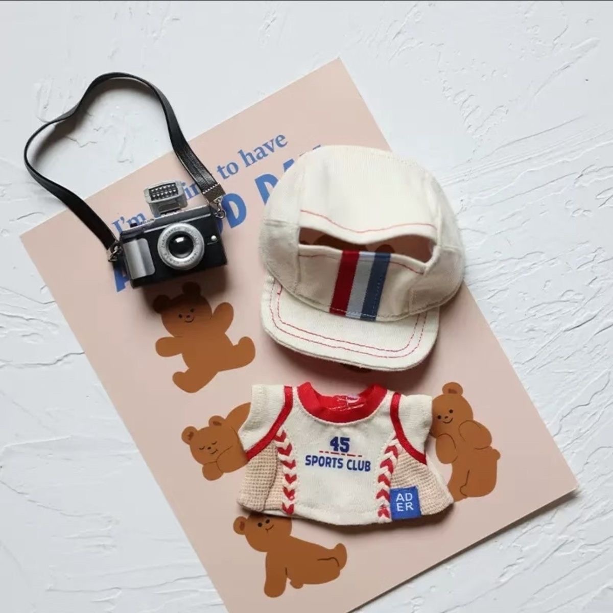 LABUBU Clothes Baseball Denim Outift