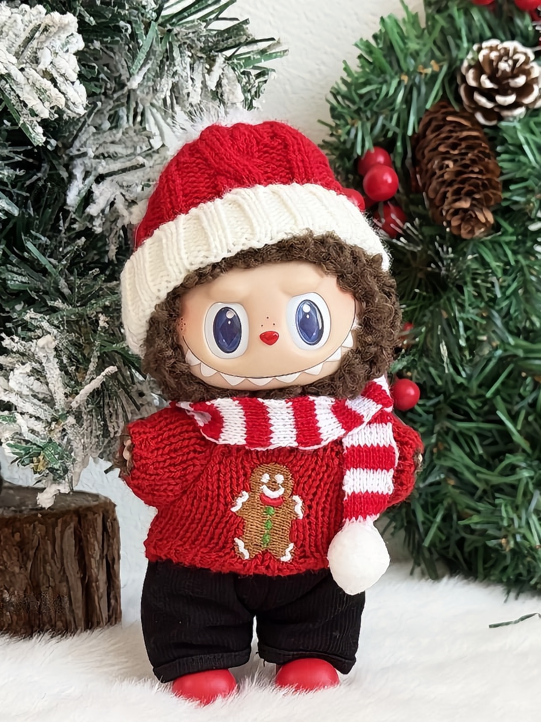 ChristmaHoliday Knit Sweater Set – Classic Christmas Edition Snowy Mittens Plush Romper – Holiday Cozy Edition Snowman Cozy Plush Romper – Winter Holiday Edition Handmade Christmas Tree Forest Romper – Holiday Collectors Cozy Knit Set【Style F】