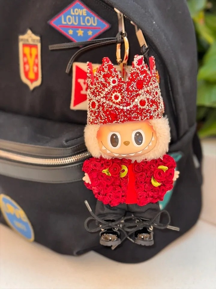 Red Rose and Crown LABUBU Outfit