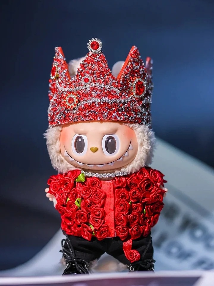 Red Rose and Crown LABUBU Outfit