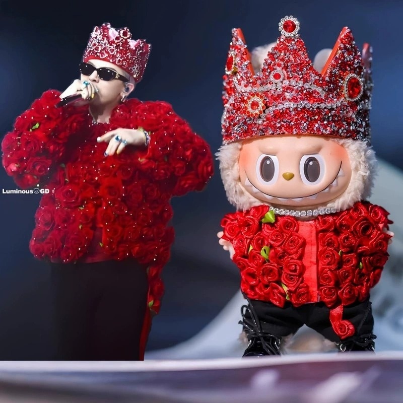 Red Rose and Crown LABUBU Outfit