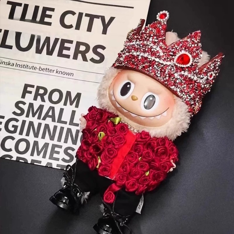 Red Rose and Crown LABUBU Outfit