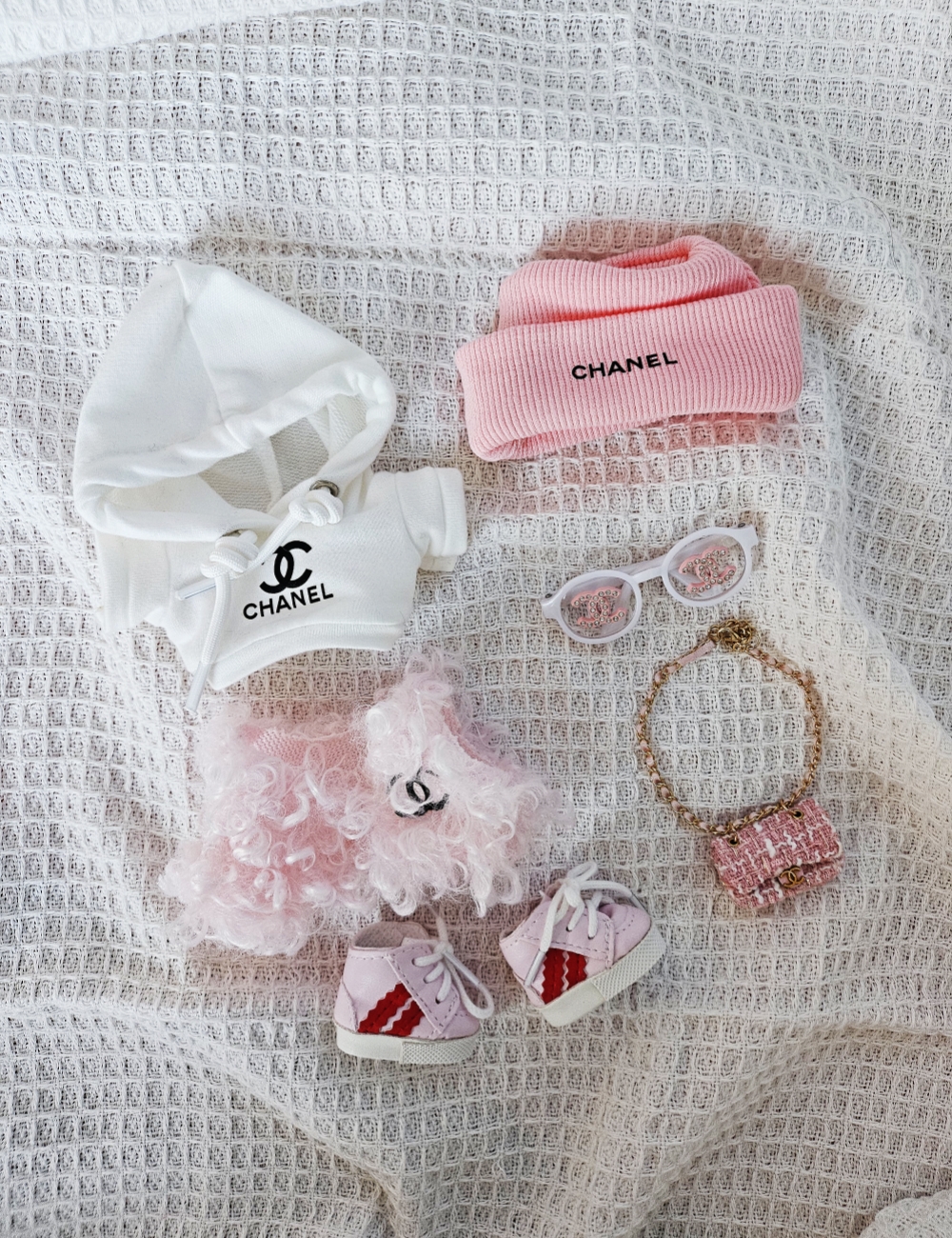 Pink Luxe Street Couture Outfit for Labubu