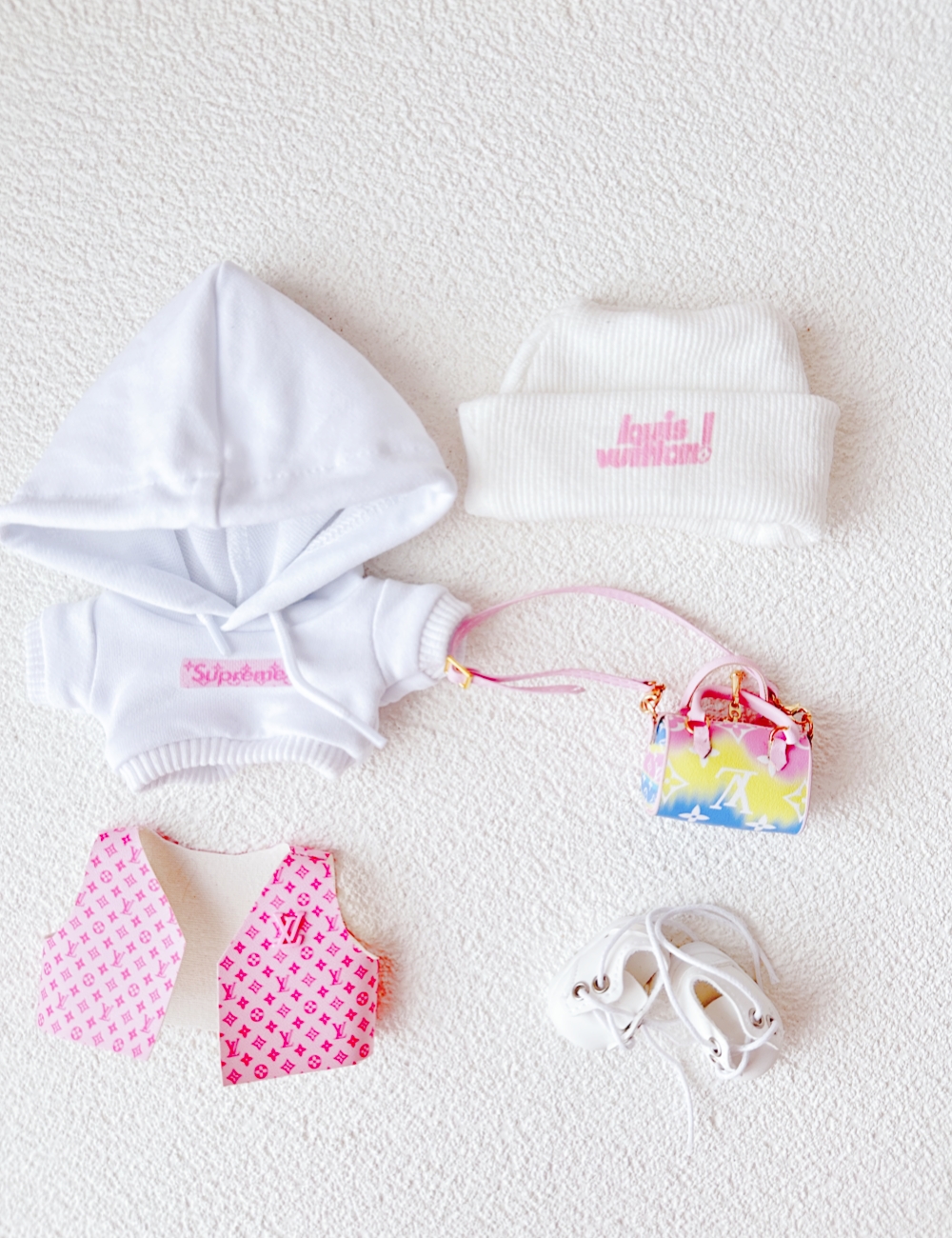 Cotton Candy Monogram Hoodie Set