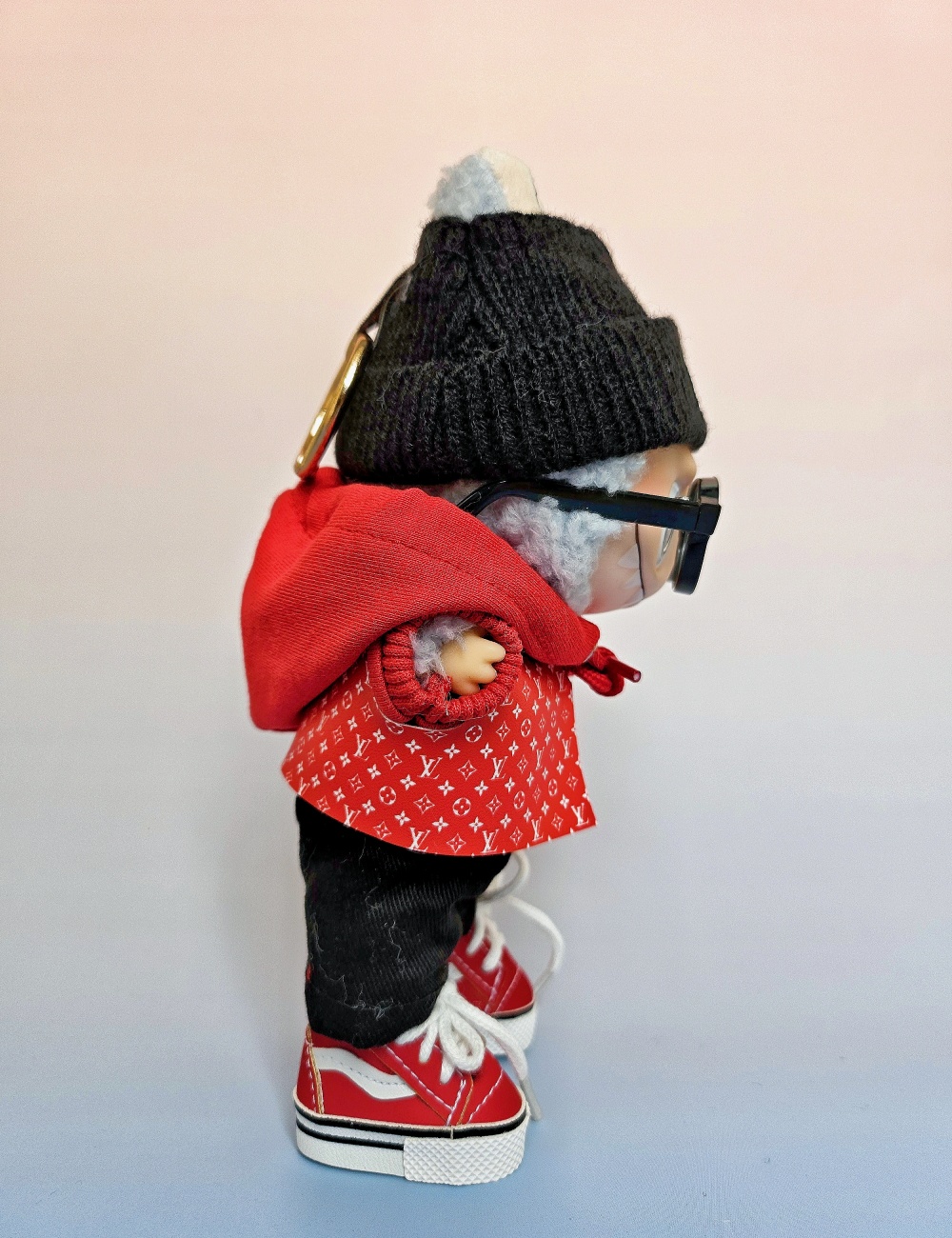 Red Chic Explorer LABUBU Clothes