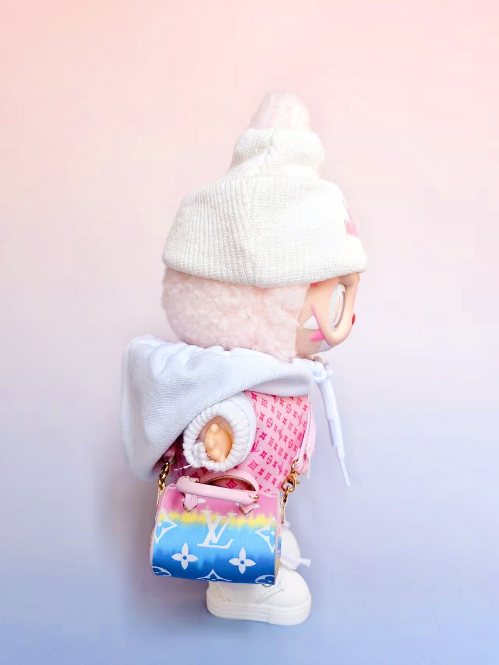 Cotton Candy Monogram Hoodie Set