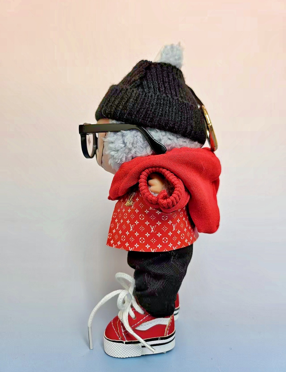 Red Chic Explorer LABUBU Clothes