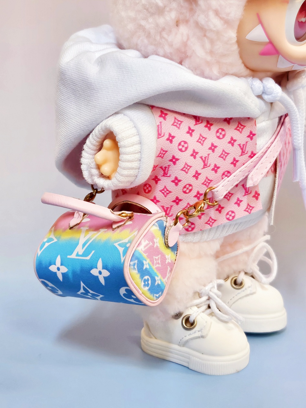 Cotton Candy Monogram Hoodie Set