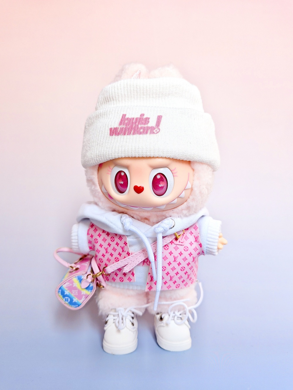 Cotton Candy Monogram Hoodie Set