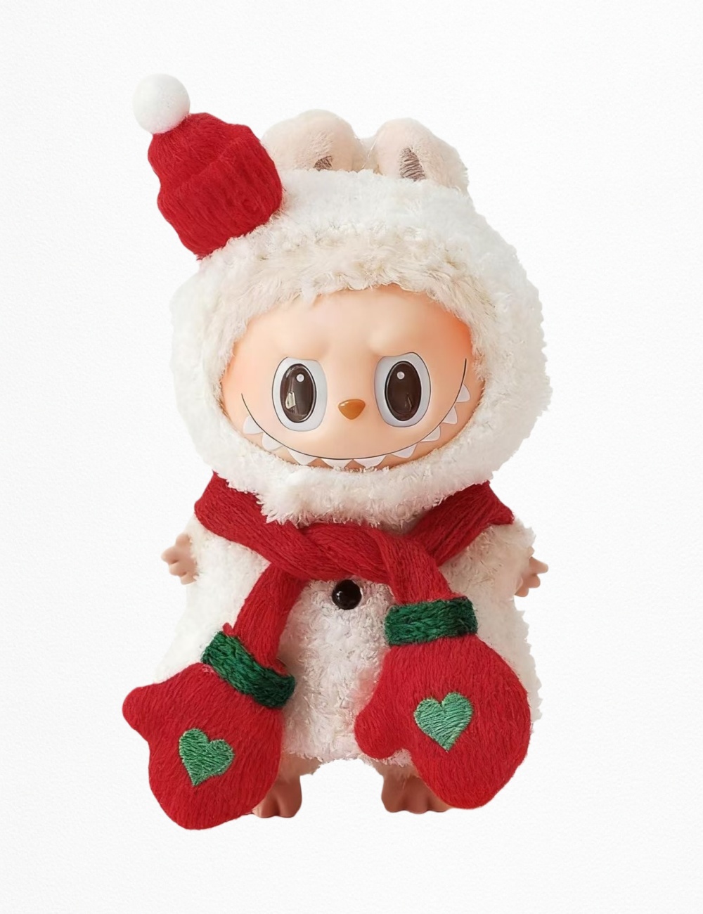 Snowy Mittens Plush Romper – Holiday Cozy Edition
