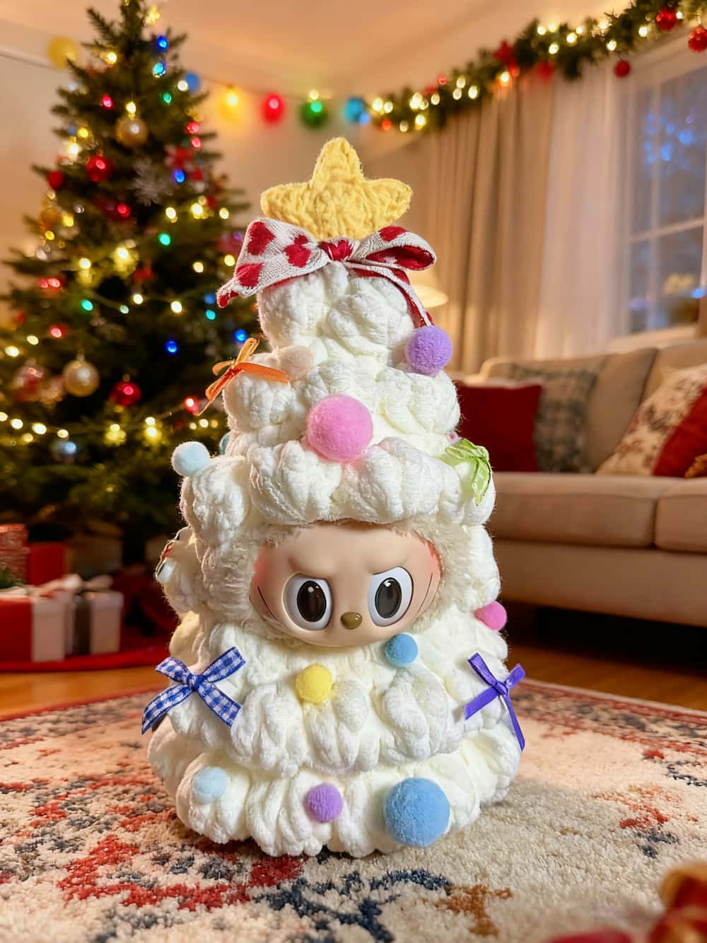 LABUBU Christmas Tree Costume White