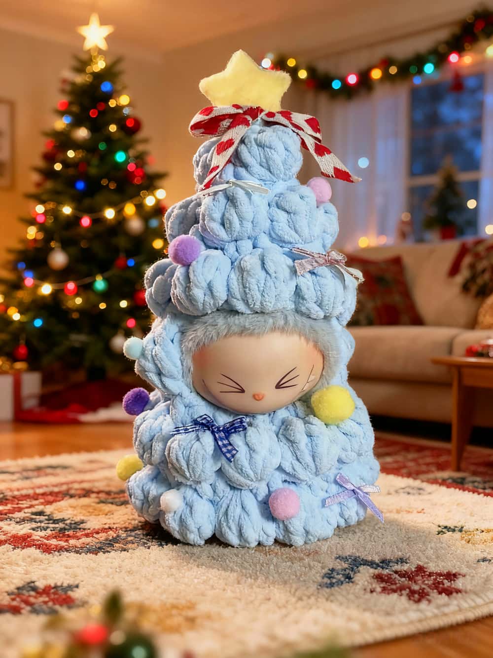 LABUBU Christmas Tree Costume Blue