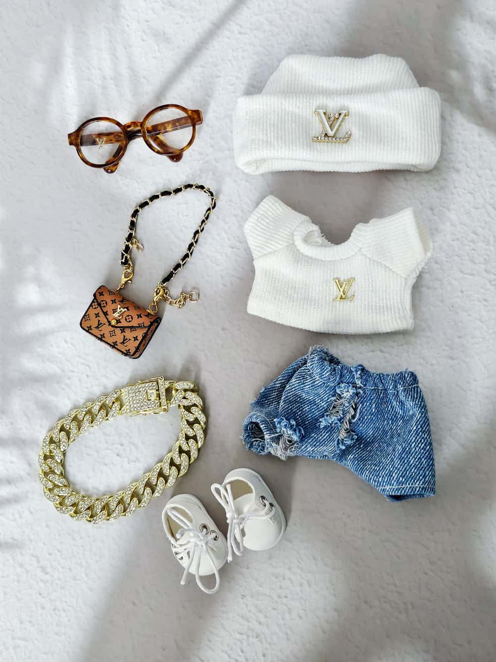 Luxury Street Knit Set – Classic Monogram Edition