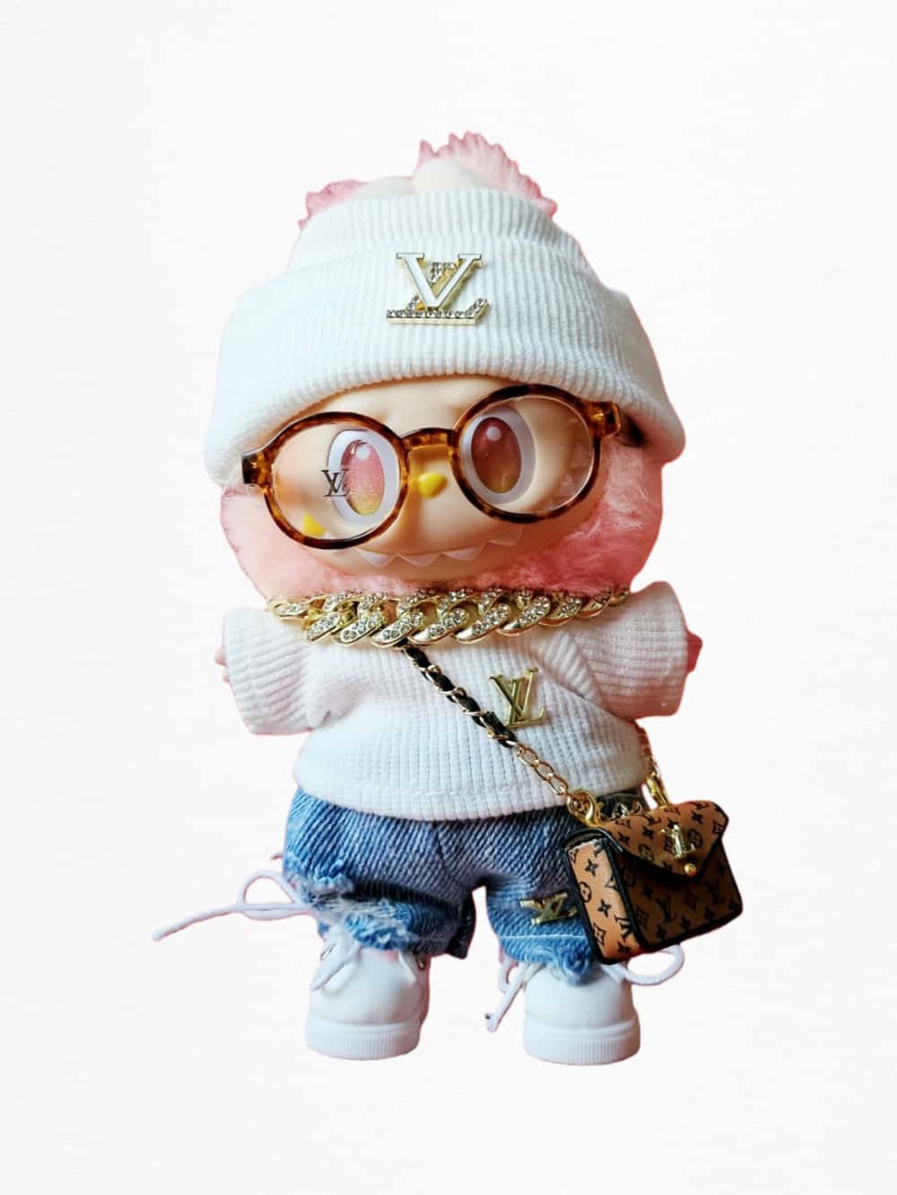 Luxury Street Knit Set – Classic Monogram Edition