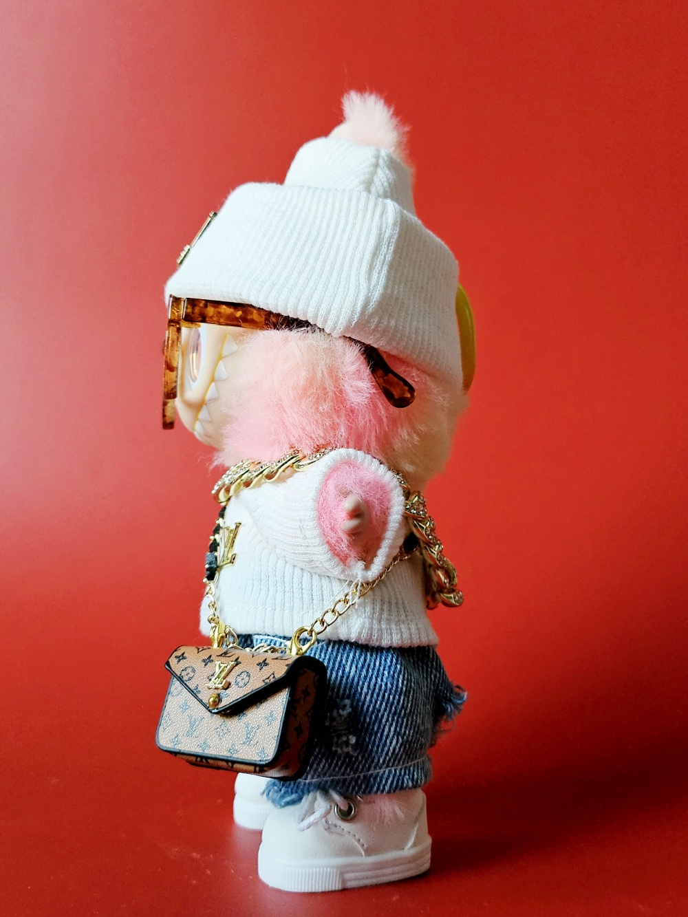 Luxury Street Knit Set – Classic Monogram Edition