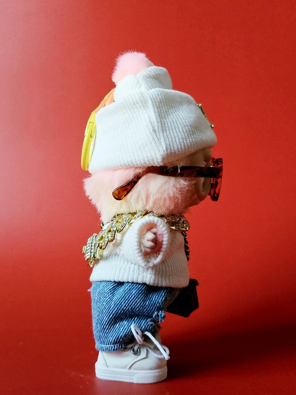 Luxury Street Knit Set – Classic Monogram Edition