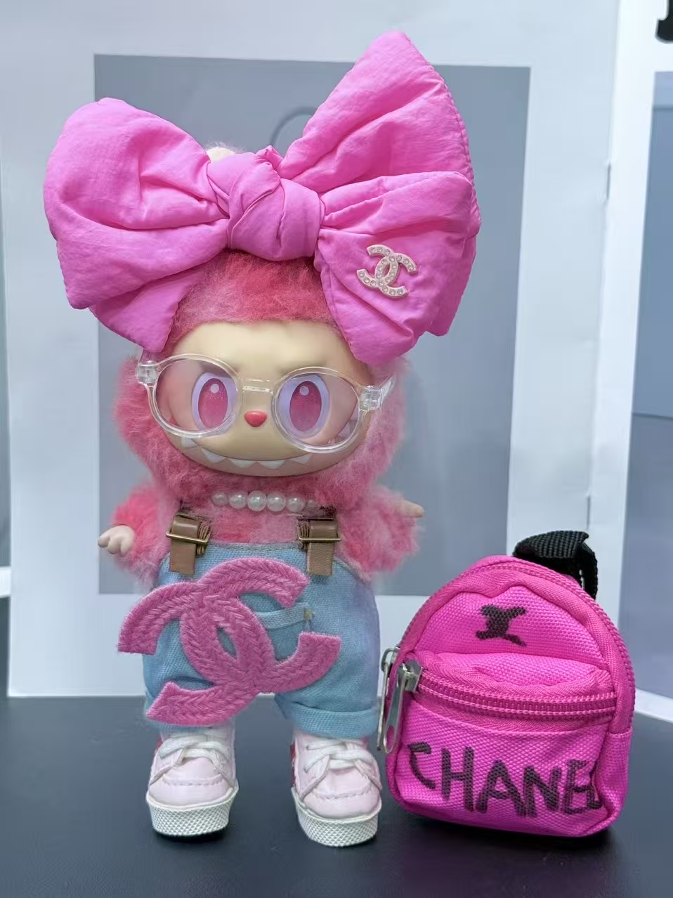 Pink Bow Denim Overall Set – Sweet Luxury Style